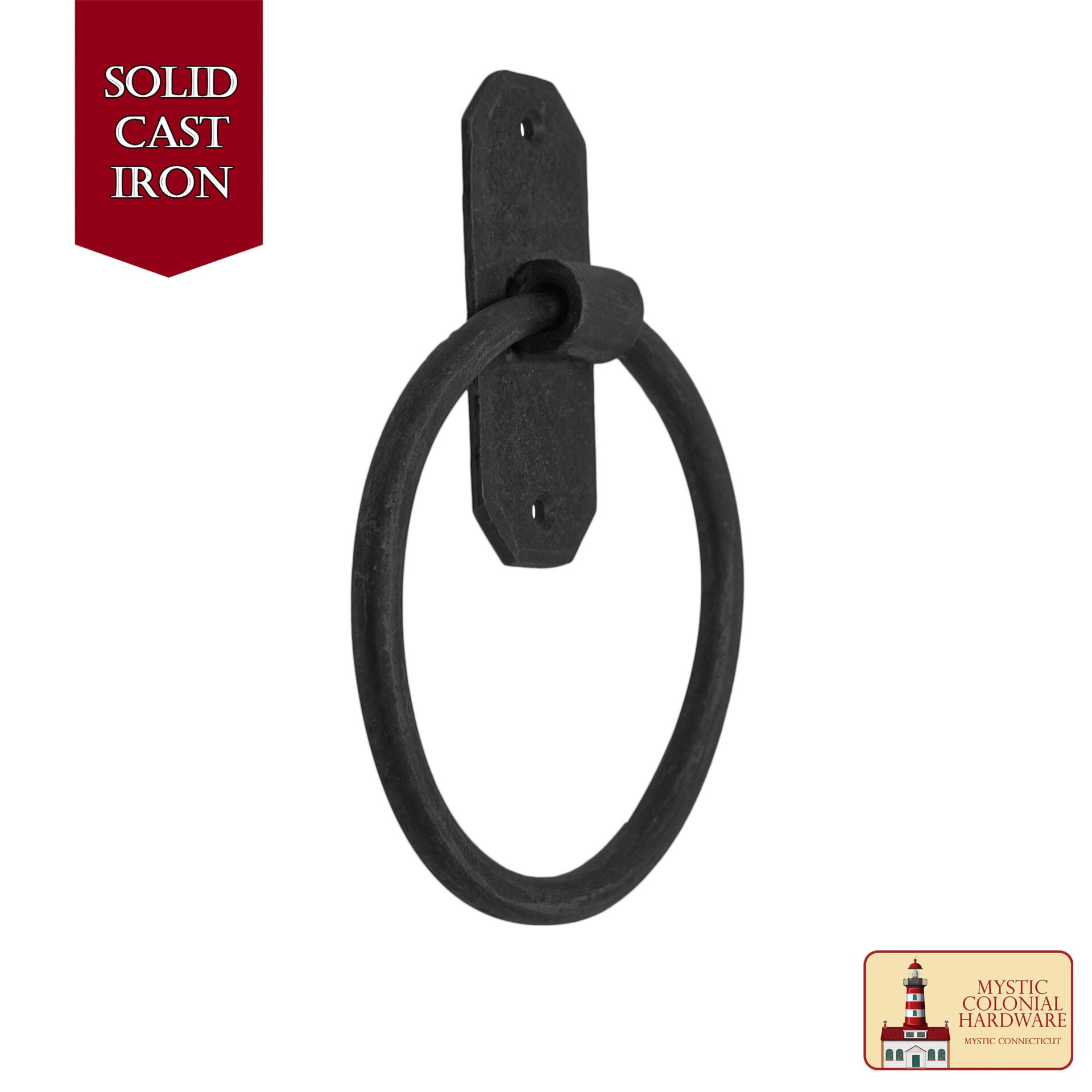 Toallero de Toalla, Toallero de Mano de Tubo Negro Mate, Toallero de Pared para Baño 1pcs - Imagen 2