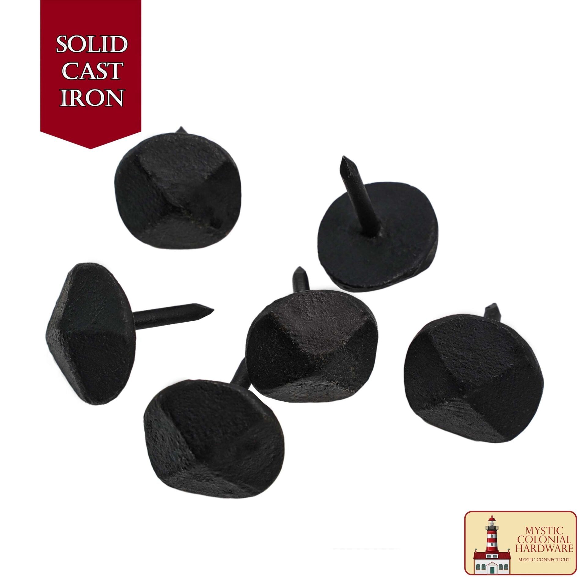 Clavos Clavos Decorativos de Hierro, Forjados a Mano, Acabado Ennegrecido Al Aceite Natural - Imagen 1