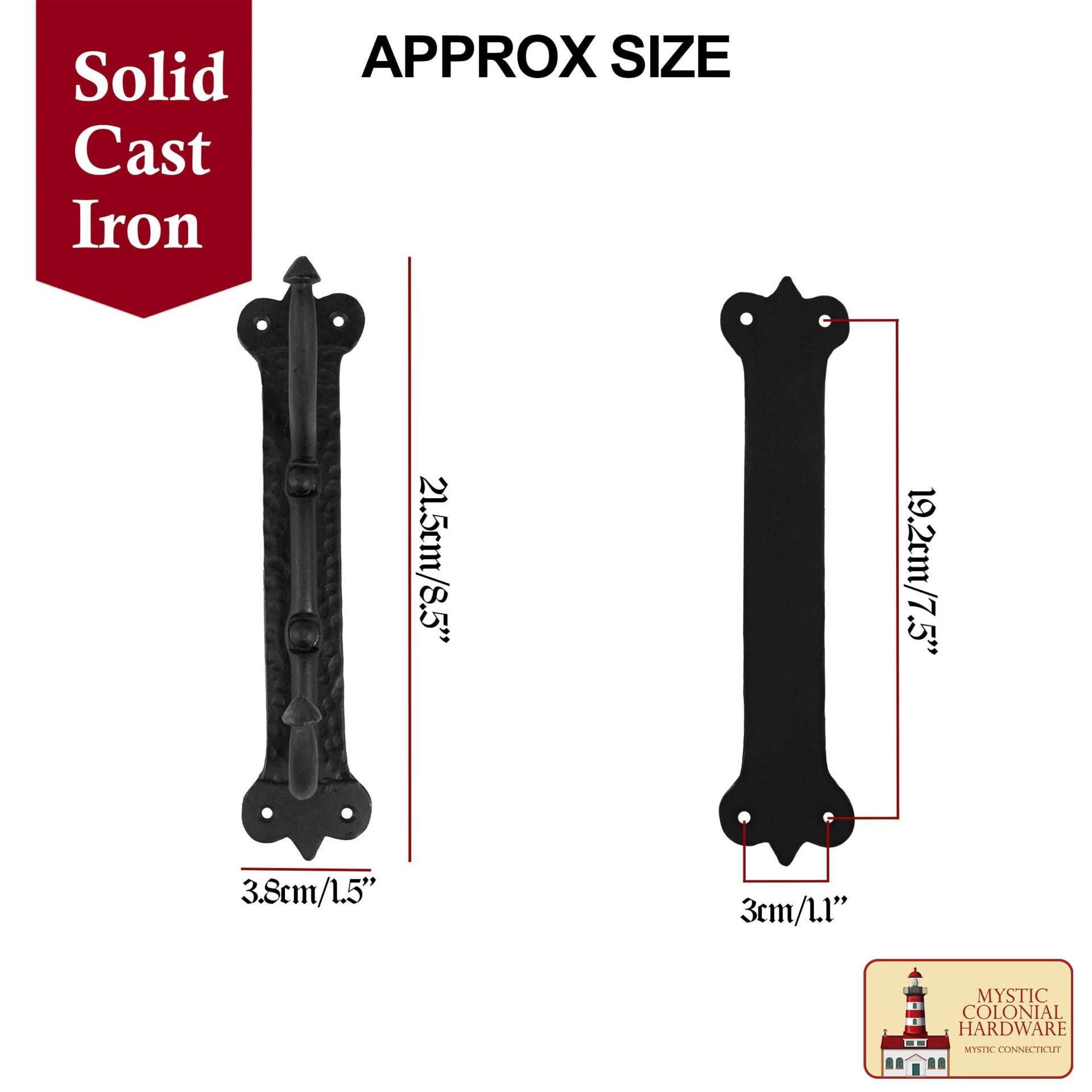Perchero de Hierro Fundido Macizo Gancho Grande Victoriano, Colonial, Retro, Steampunk, Gótico, Barroco Medieval - Imagen 3