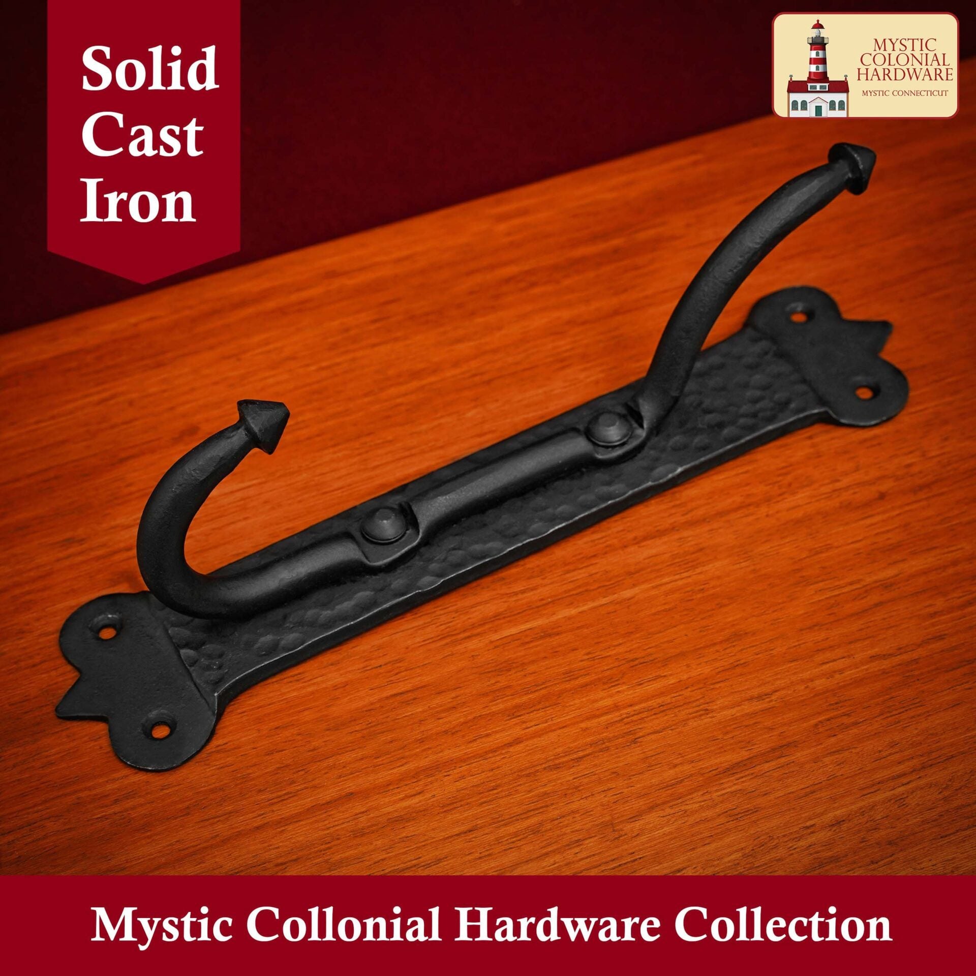 Perchero de Hierro Fundido Macizo Gancho Grande Victoriano, Colonial, Retro, Steampunk, Gótico, Barroco Medieval - Imagen 5