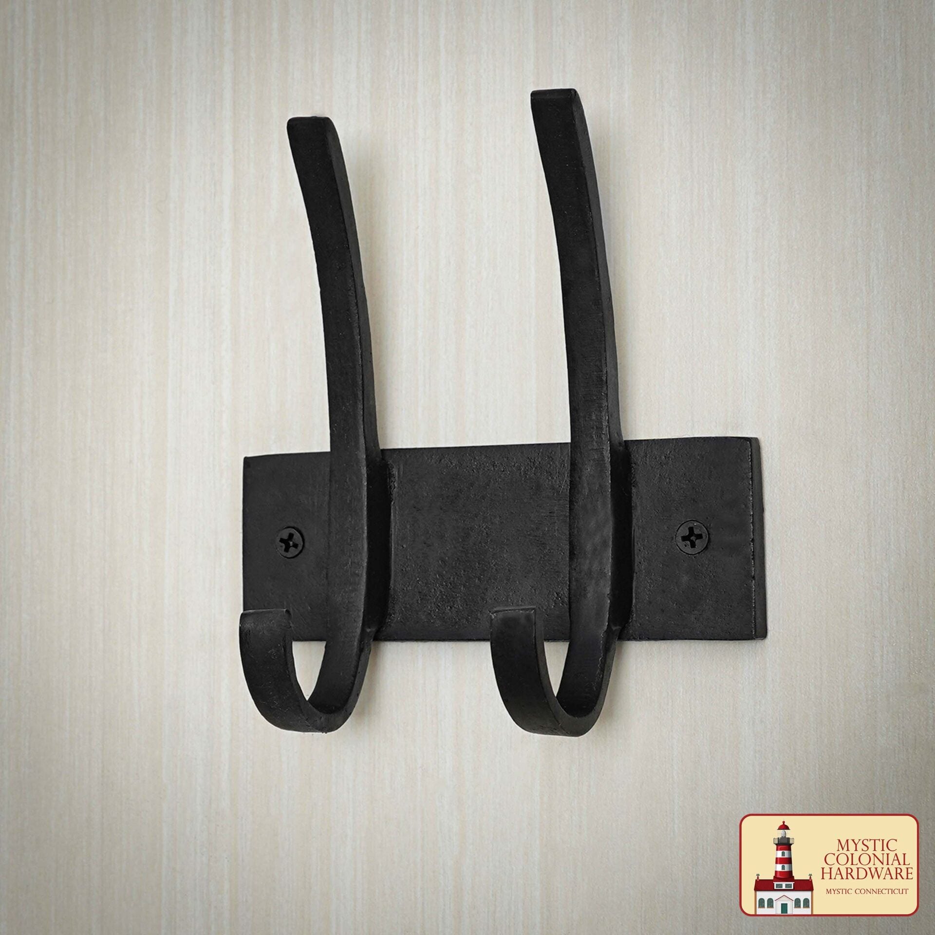 Ganchos de Pared de Hierro Forjado Rústico - Ganchos Forjados a Mano para Abrigos, Bolsos, Toallas, Batas, Sombreros y Más - Herrajes de Pared Negros Vintage - Imagen 7