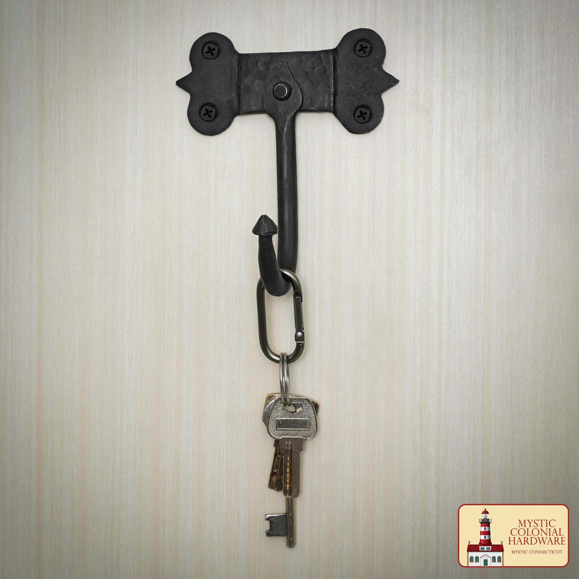 Rústico de Hierro Fundido Ganchos de Pared, Heavy Duty Retro Utilidad Ganchos para Colgar el Abrigo, Bolsa, Toalla, Bata, Sombrero y Más, Acabado: Aceite Ennegrecido - Imagen 7