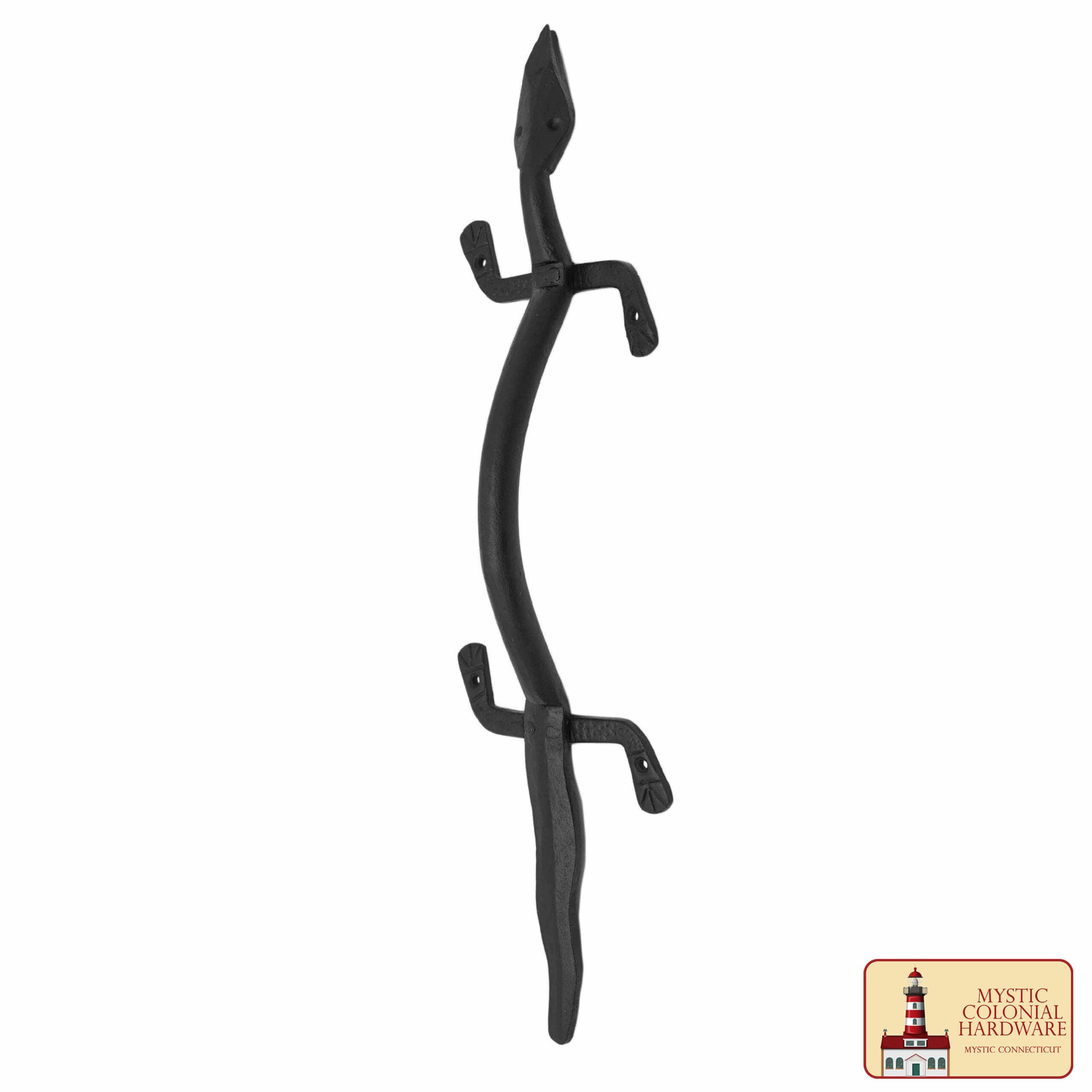 Mystic Colonial Hardware Tirador de Puerta de Hierro Forjado a Mano - Tirador de Puerta Colonial Rústico con Diseño de Lagarto - Imagen 4