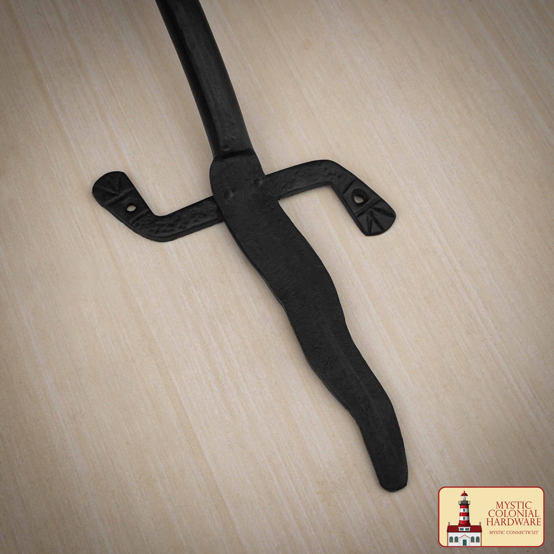 Mystic Colonial Hardware Tirador de Puerta de Hierro Forjado a Mano - Tirador de Puerta Colonial Rústico con Diseño de Lagarto - Imagen 6