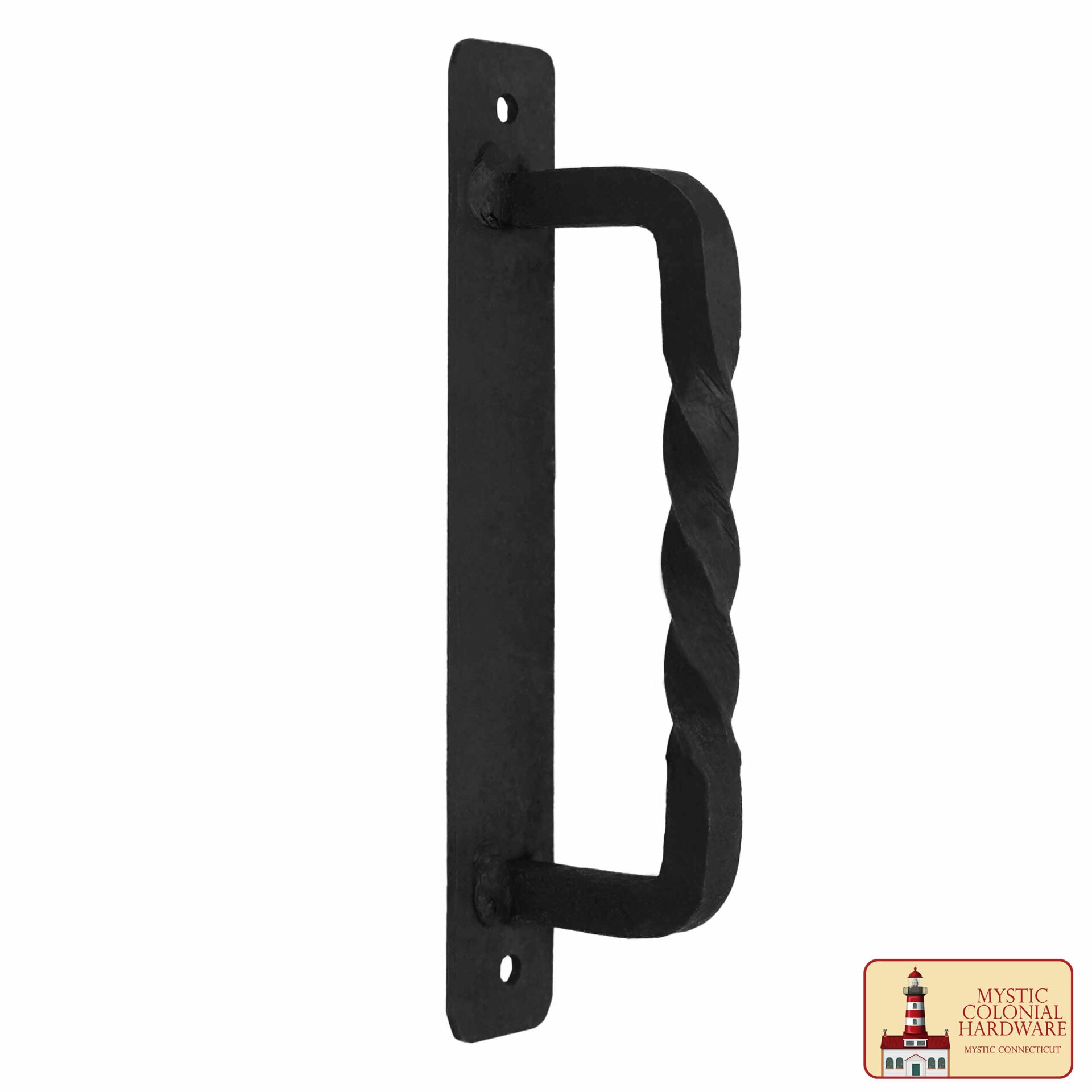 Tirador de Puerta de Castillo Medieval, Hierro Macizo Forjado a Mano Ennegrecido Al Aceite, 16,2 Cm - Imagen 4