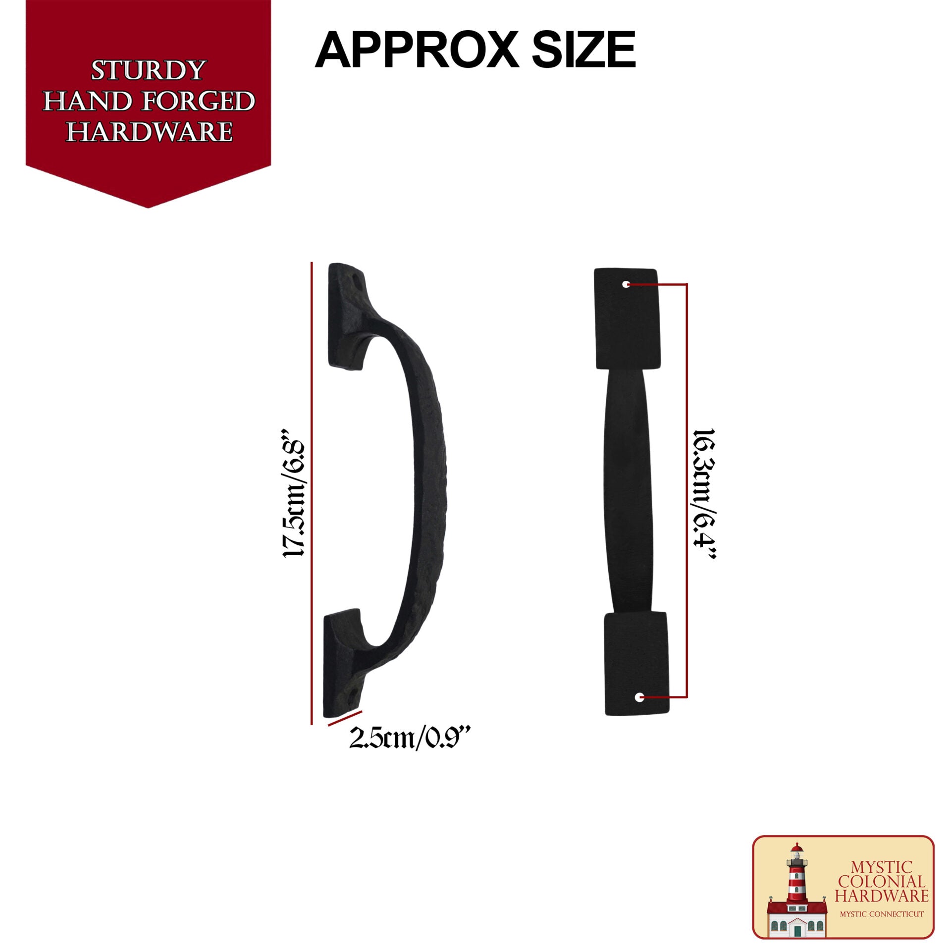 Tirador de Puerta de Castillo de Estilo Medieval: Hierro Macizo Forjado a Mano - Imagen 3