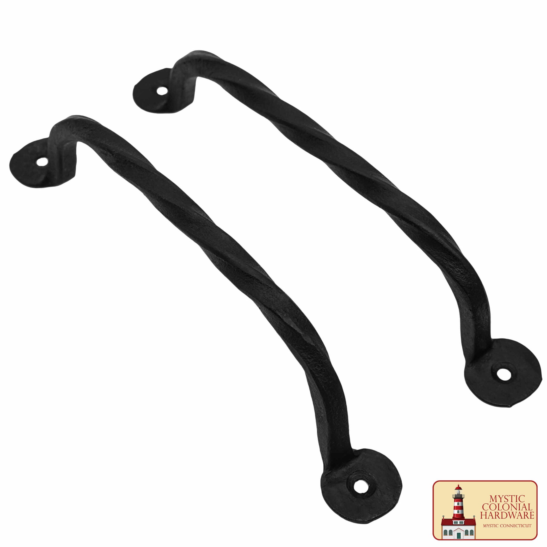 Juego de 2 Tiradores de Puerta Rústicos Forjados a Mano: Ideal para Ambientes Victorianos, Coloniales, Retro, Steampunk, Góticos, Barrocos y Medievales, 16,5 Cm - Imagen 4