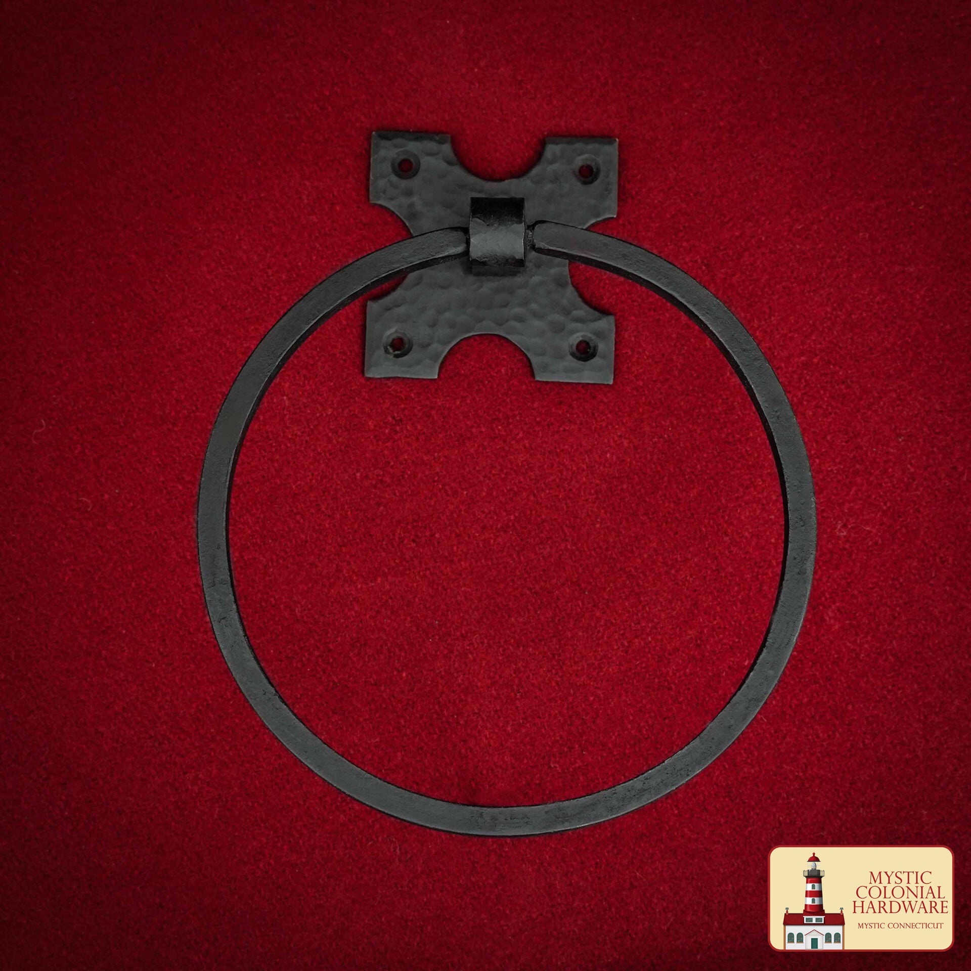 Toallero de Pared Rústico Forjado a Mano: Ideal para Cuartos de Baño y Cocinas Victorianos, Coloniales, Retro, Steampunk, Góticos, Barrocos y Medievales, 15,9 Cm - Imagen 1