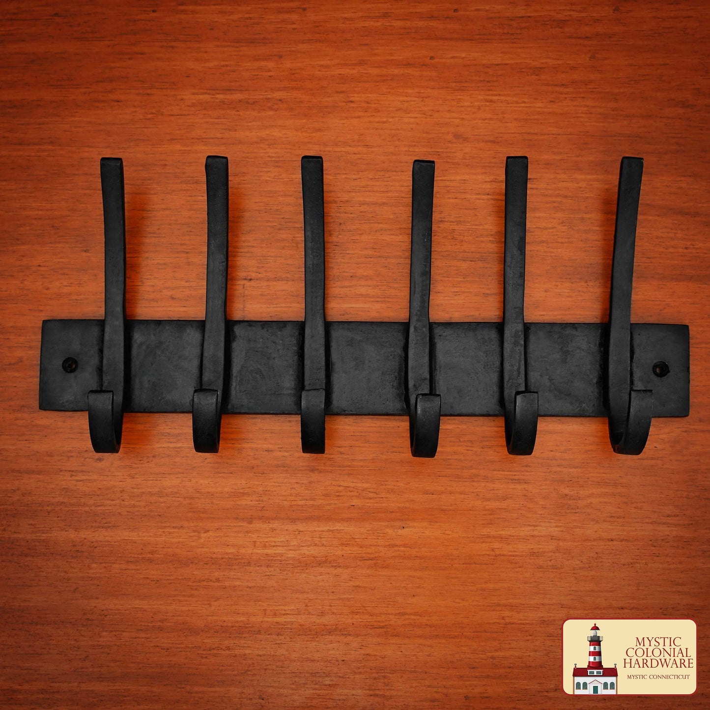Ganchos de Pared Rústicos de Hierro Fundido, Ganchos Utilitarios Retro Resistentes para Colgar Abrigos, Bolsos, Toallas, Batas, Sombreros y Más : Negro - Imagen 6