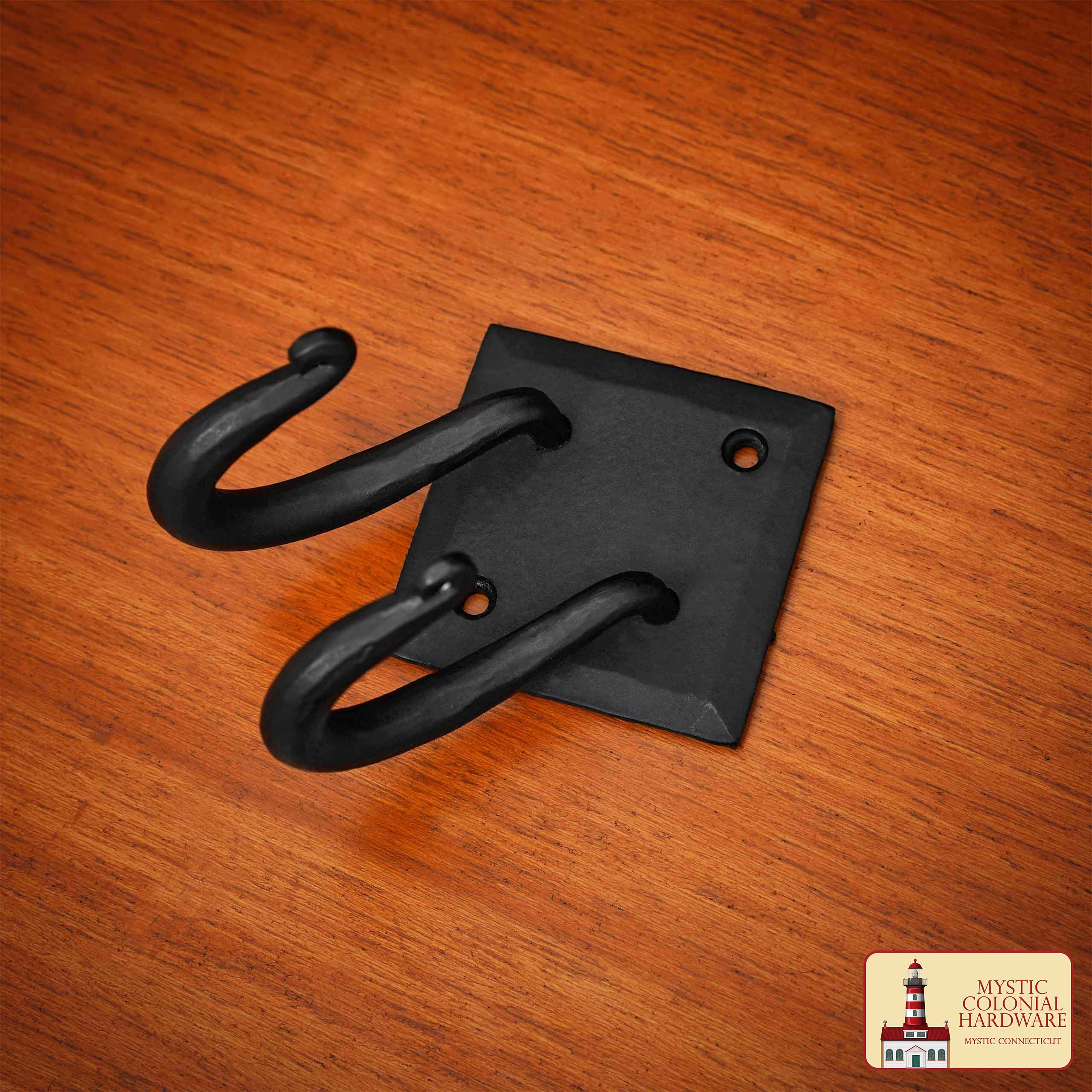 Ganchos de Pared Rústicos de Hierro Fundido, Ganchos Utilitarios Retro Resistentes para Colgar Abrigos, Bolsos, Toallas, Batas, Sombreros y Más, Acabado: Ennegrecido con Aceite - Imagen 6