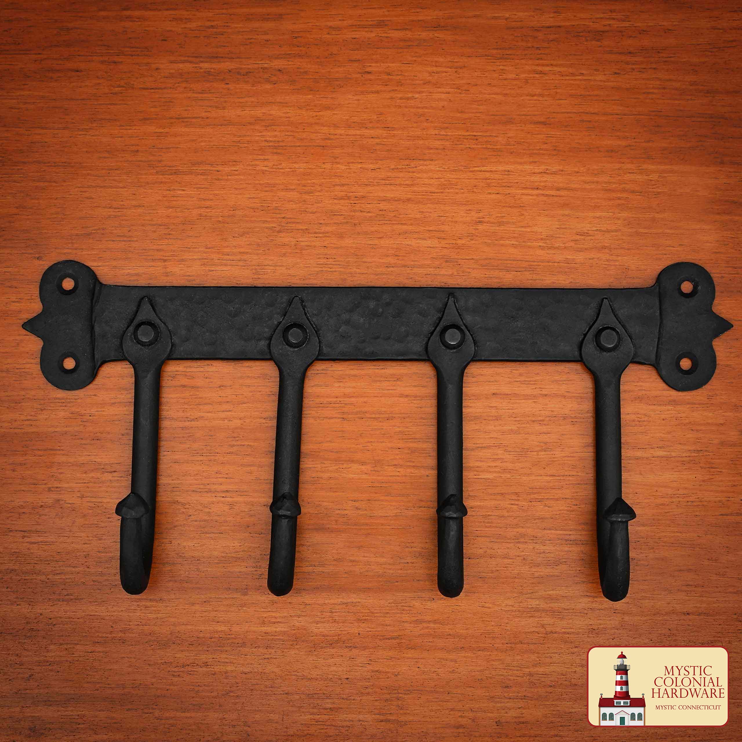 Ganchos de Pared Rústicos de Hierro Fundido, Ganchos Utilitarios Retro Resistentes para Colgar Abrigos, Bolsos, Toallas, Batas, Sombreros y Más, Acabado: Ennegrecido con Aceite - Imagen 6