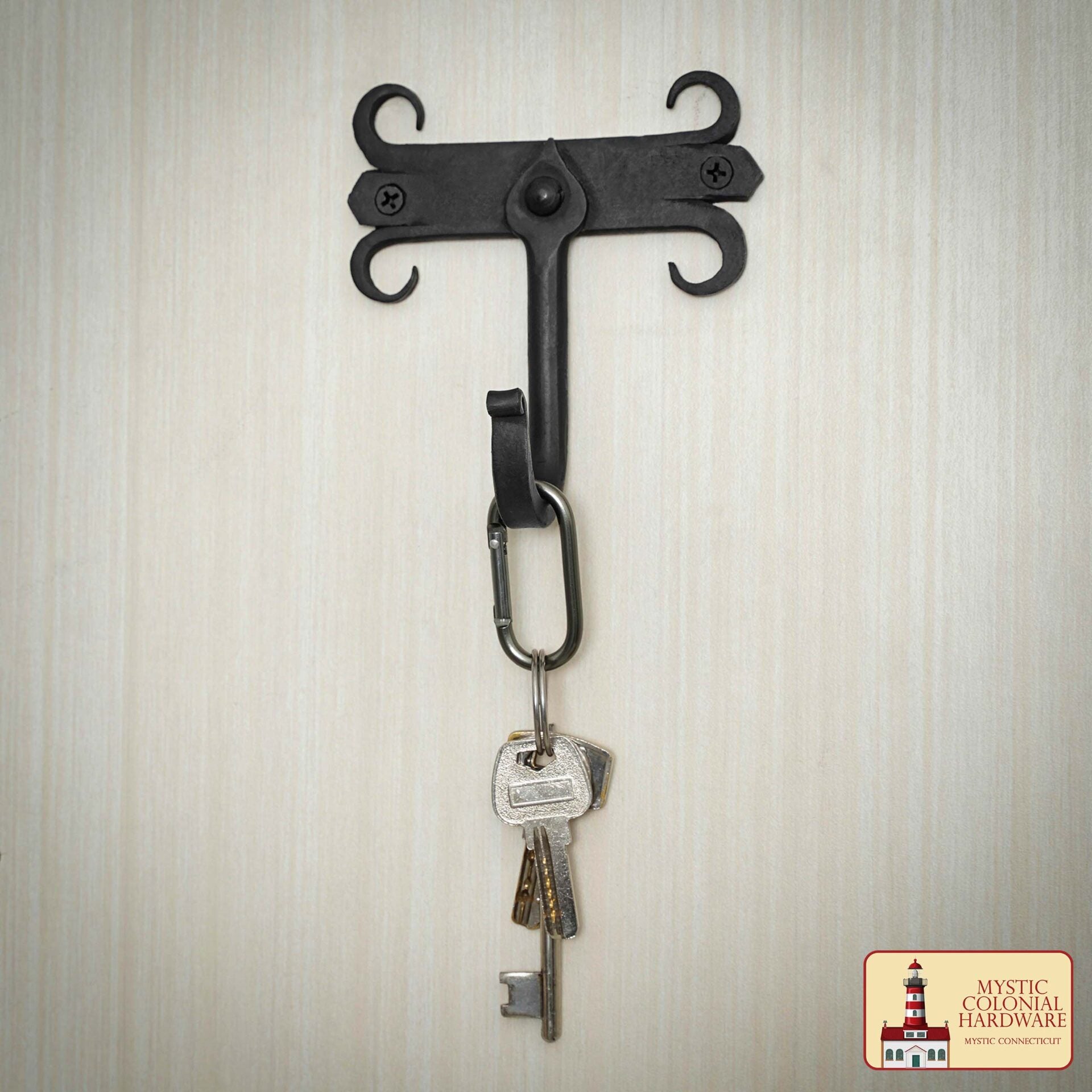 Ganchos de Pared de Hierro Forjado Rústico, Ganchos Utilitarios Retro Resistentes para Colgar Abrigos, Bolsos, Toallas, Batas, Sombreros y Más, Paquete de 2, Negro - Imagen 6