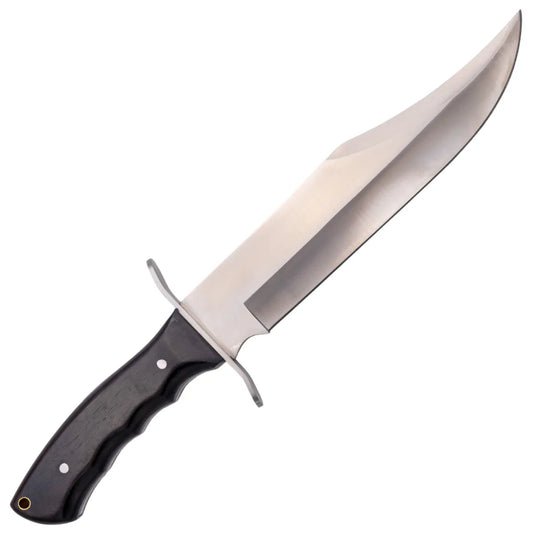 Cuchillo Bowie de Caza Third Acero 440 – Hoja 24 cm, Mango Ébano