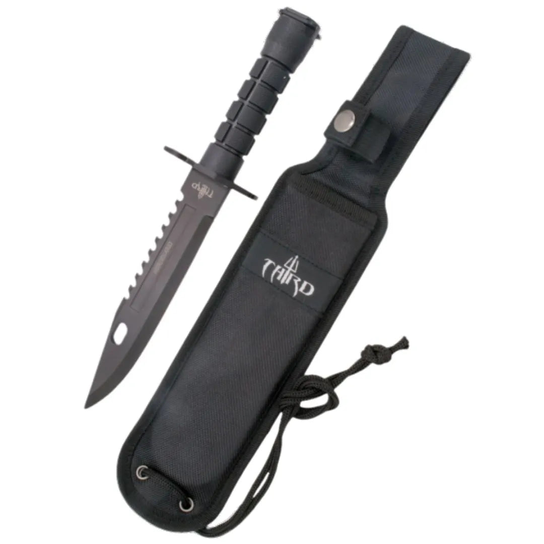 Imagen de Cuchillo Tactico Modelo "Mercenario" H0814BK parte de nuestra colección en Espadas y más, sitio oficial.