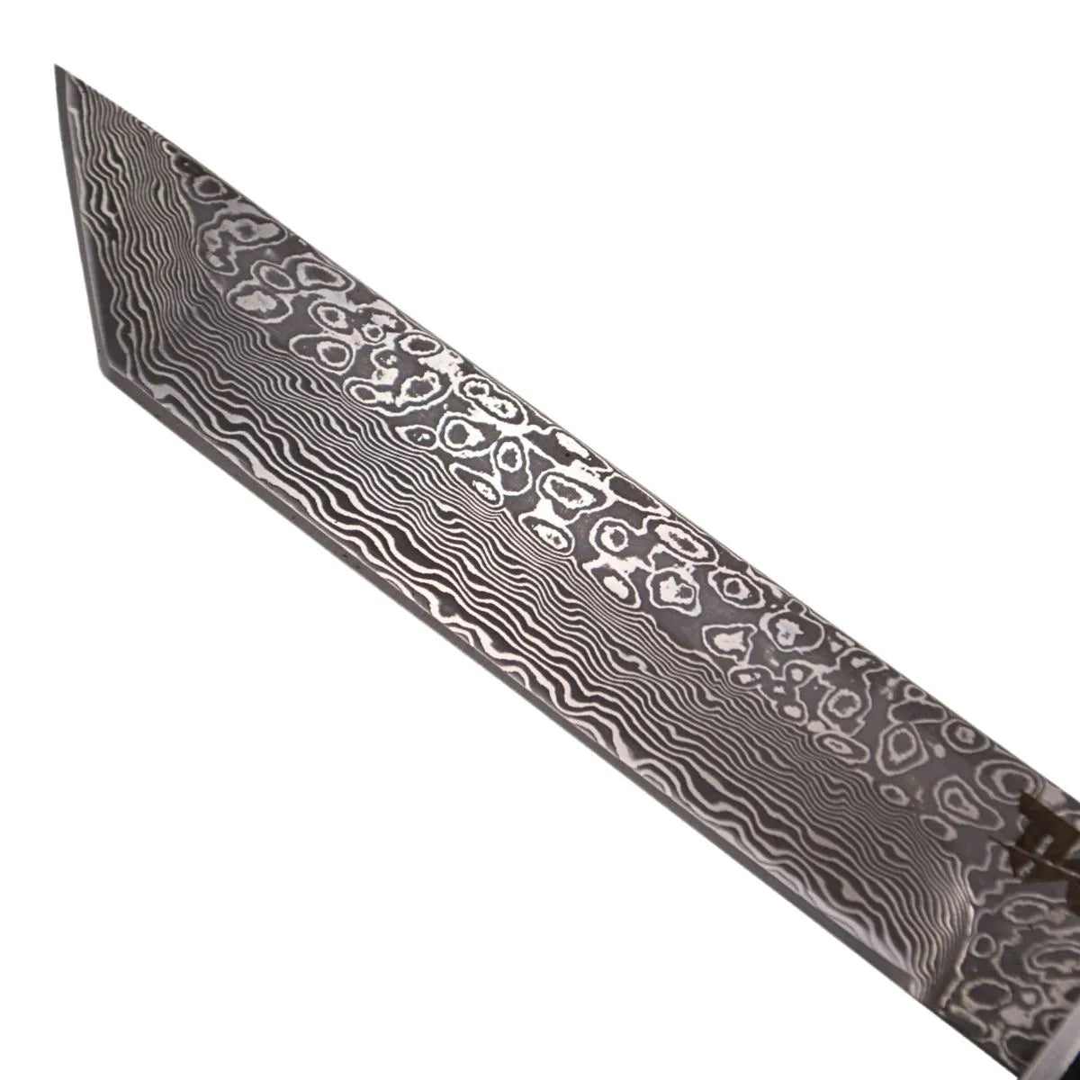 Cuchillo Tanto Ébano Acero Damasco