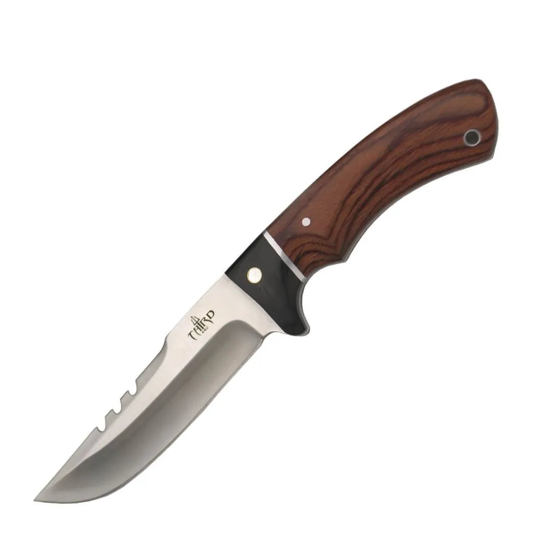 Imagen de Cuchillo de Caza Third - Mango de Pakkawood parte de nuestra colección en Espadas y más, sitio oficial.