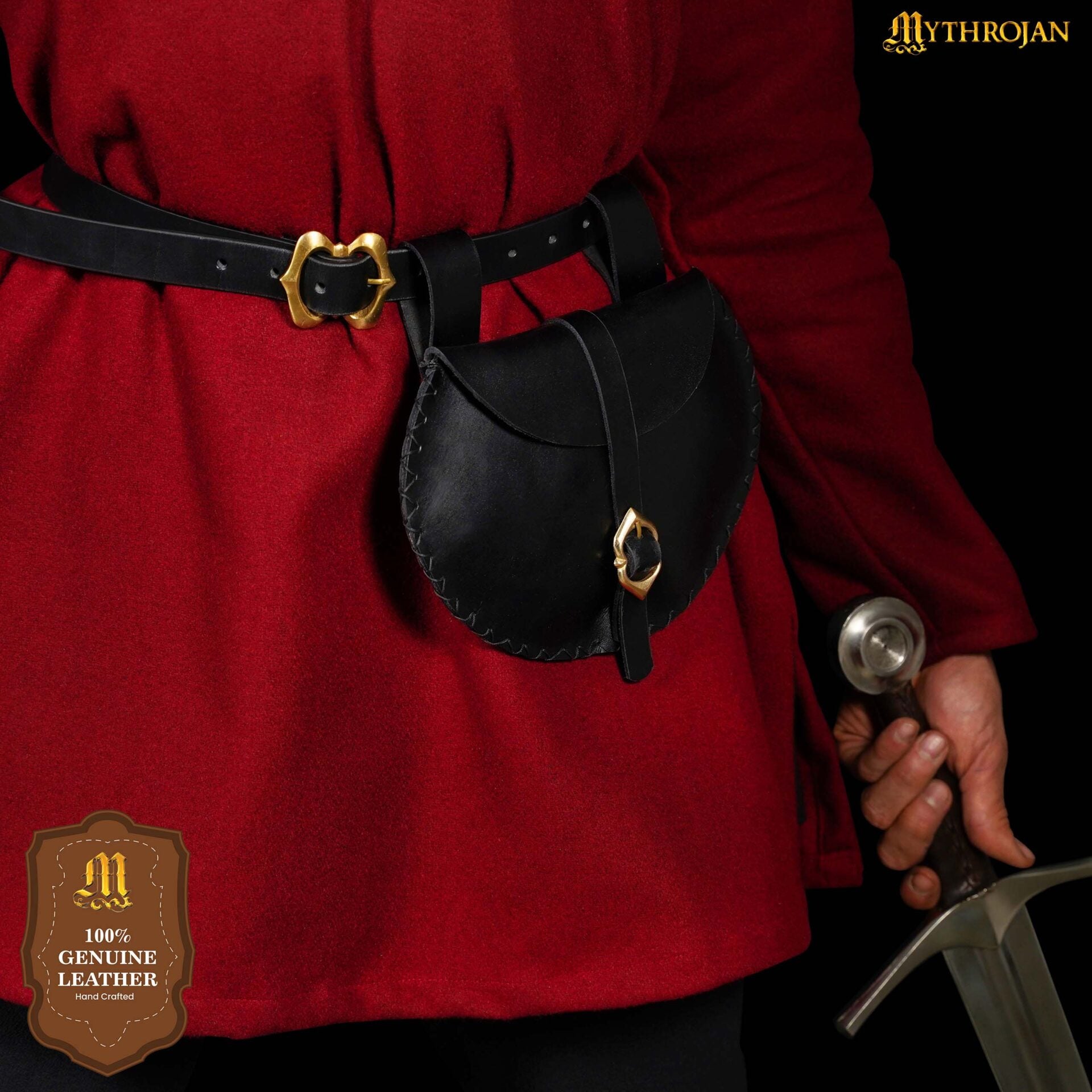 Funda Medieval Vikinga de Cuero para Cinturón Mythrojan - Imagen 7