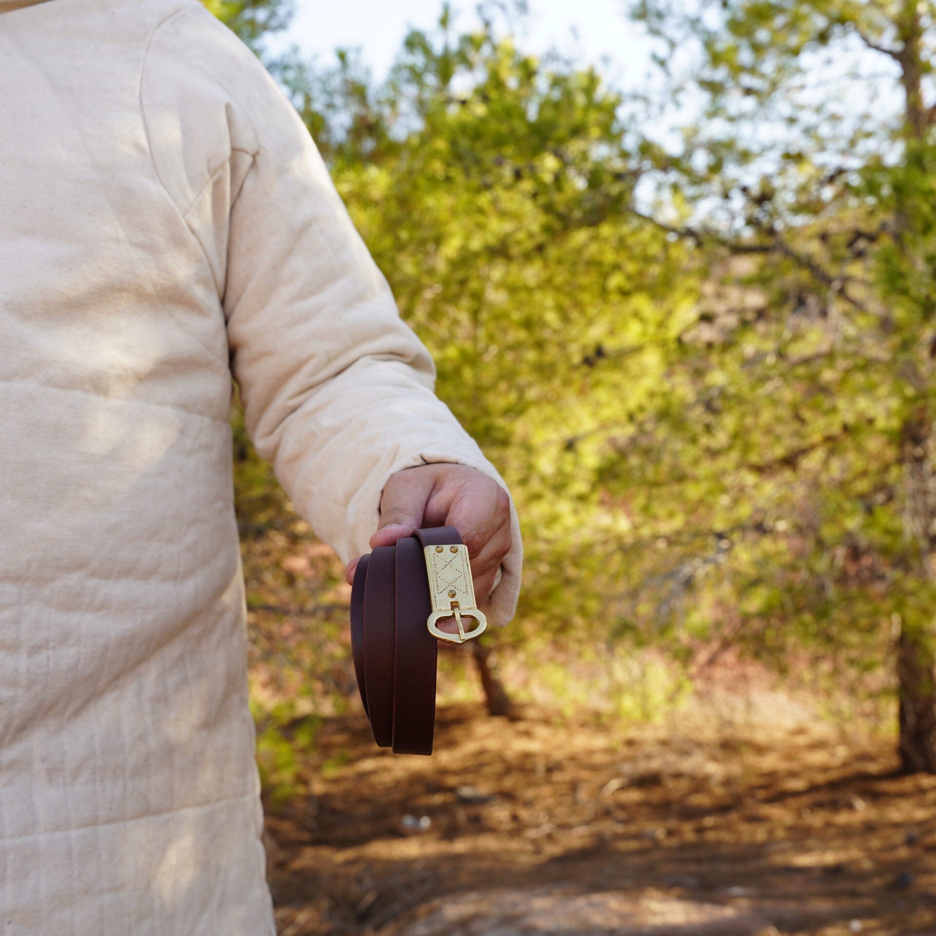 Cinturón Medieval de Cuero Auténtico - Descatalogado - Imagen 2
