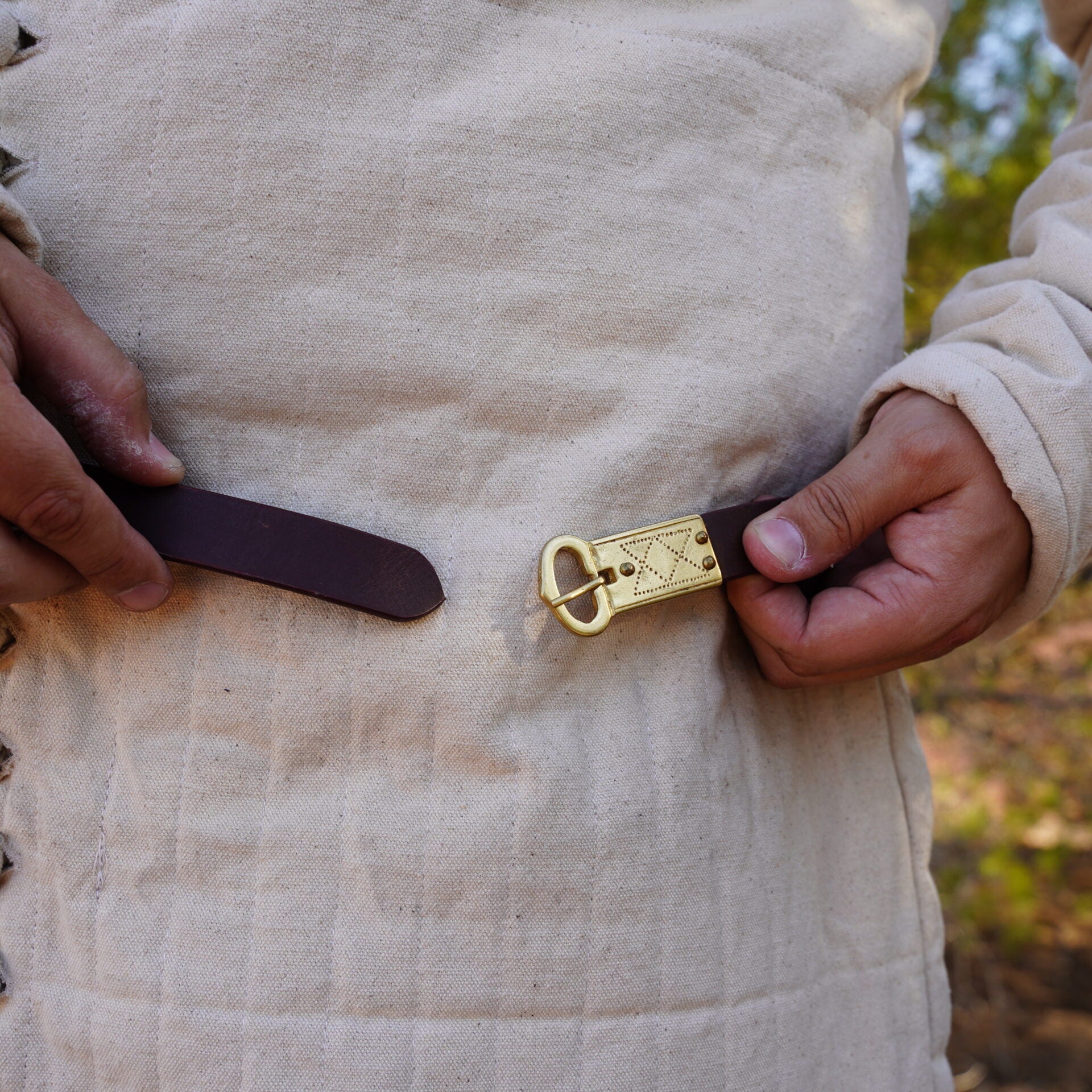 Cinturón Medieval de Cuero Auténtico - Descatalogado - Imagen 4