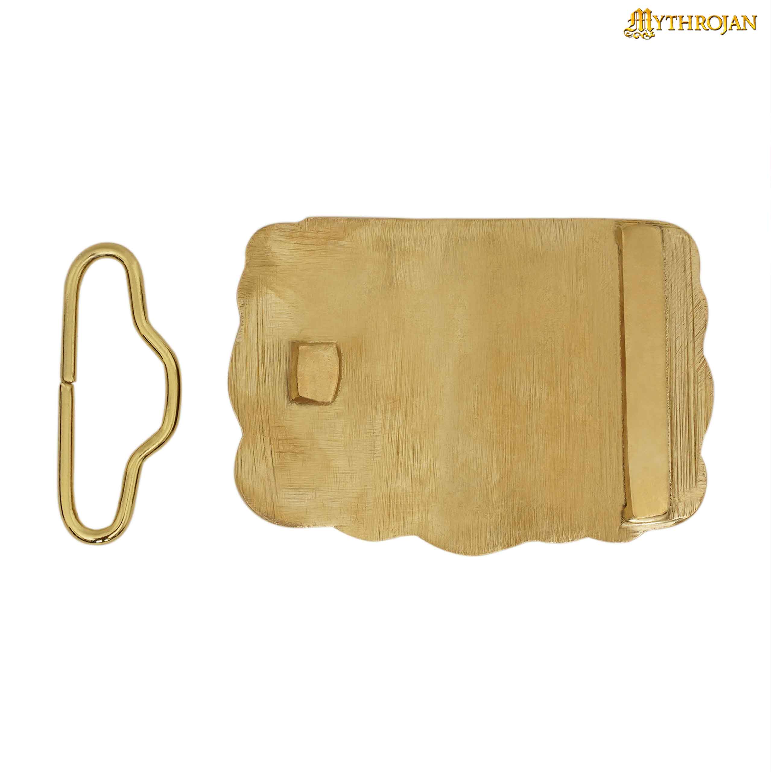 Mythrojan Viking Celtic Raven Belt Buckle - Solid Brass- Medieval, Sca, Renaissance Faire, Viking Larp Accessory - Imagen 16