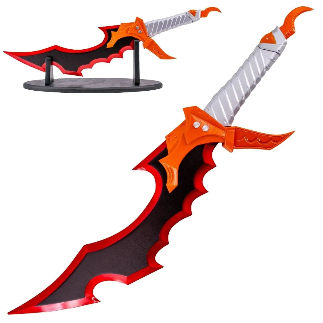 Daga de Solo Leveling Knight Killer de acero con expositor