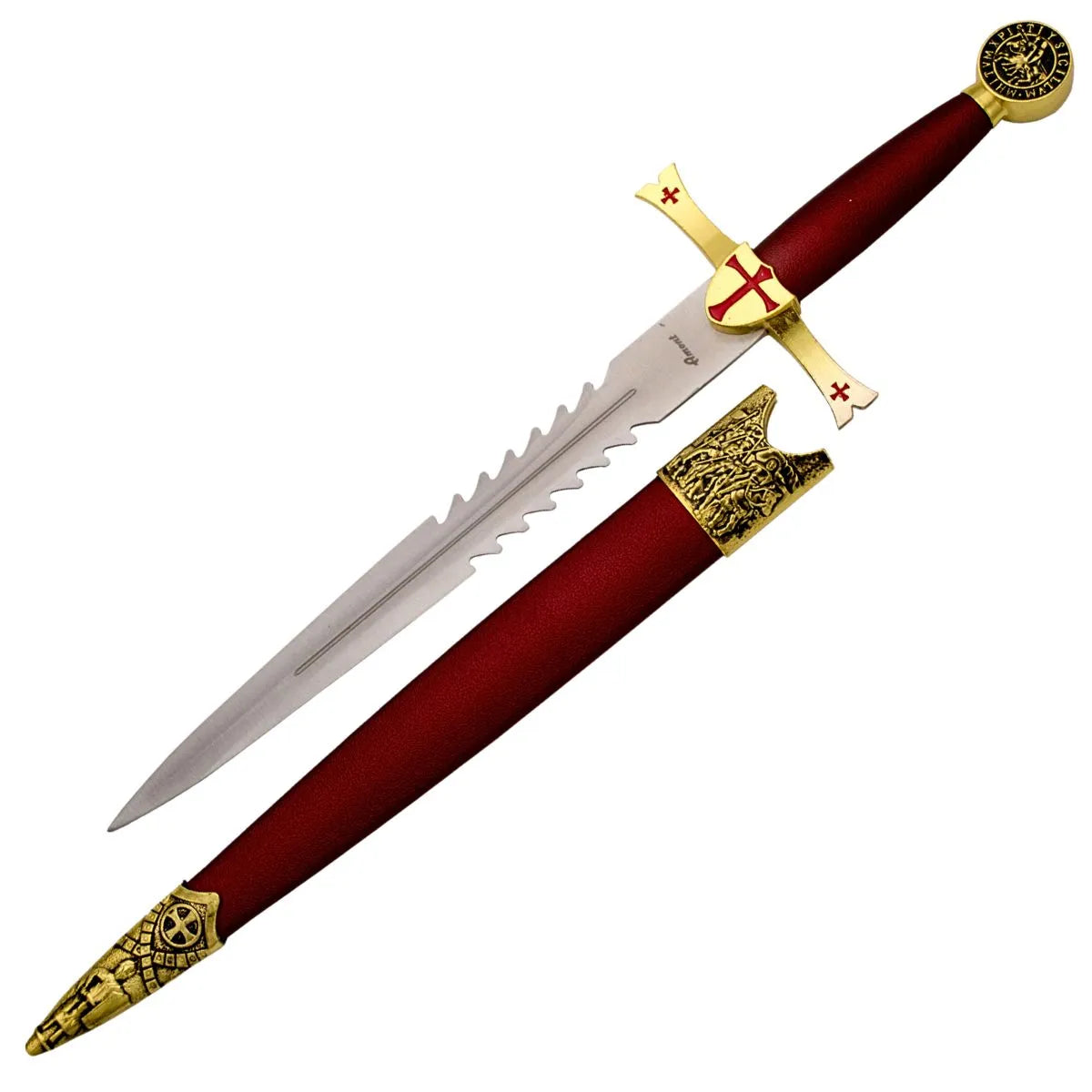 Daga templaria dorada