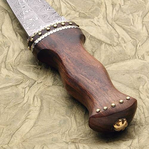 Cuchillo Sgian Dubh acero de damasco 403915