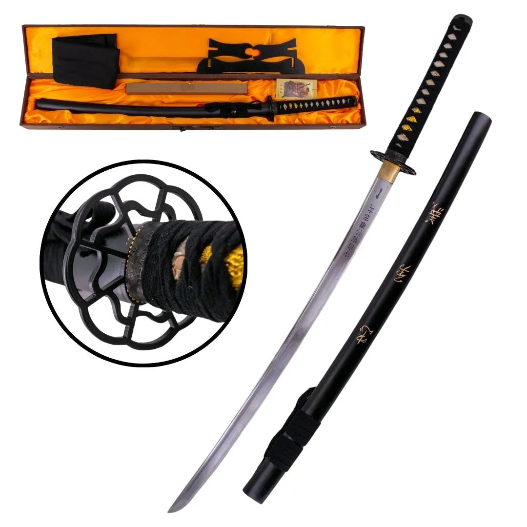 Imagen de El Último Samurai katana forjada a mano parte de nuestra colección en Espadas y más, sitio oficial.