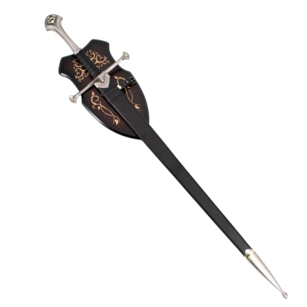 Imagen de Espada Anduril con Expositor y Vaina parte de nuestra colección en Espadas y más, sitio oficial.