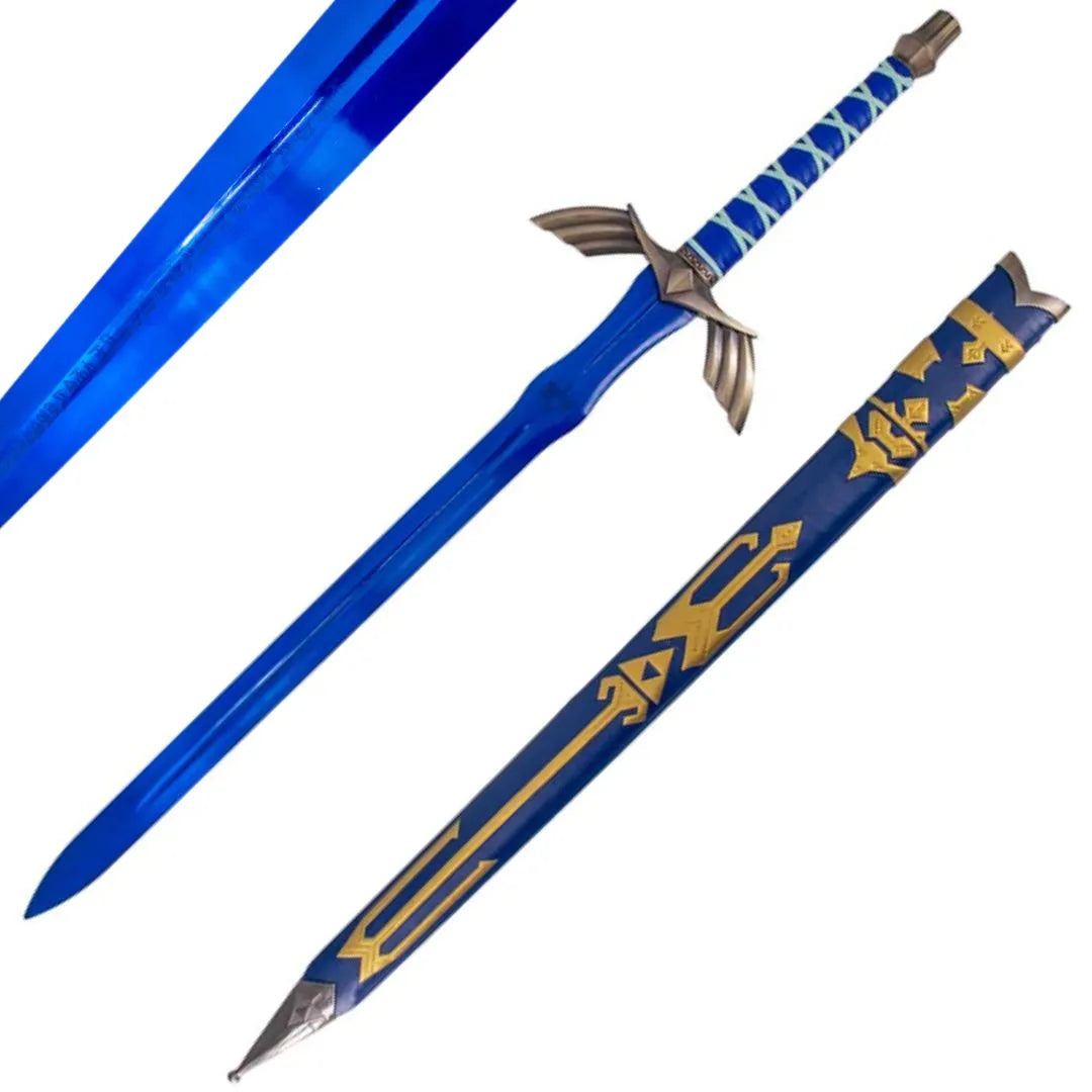 Imagen de Espada Maestra de zelda gama alta hoja azul parte de nuestra colección en Espadas y más, sitio oficial.