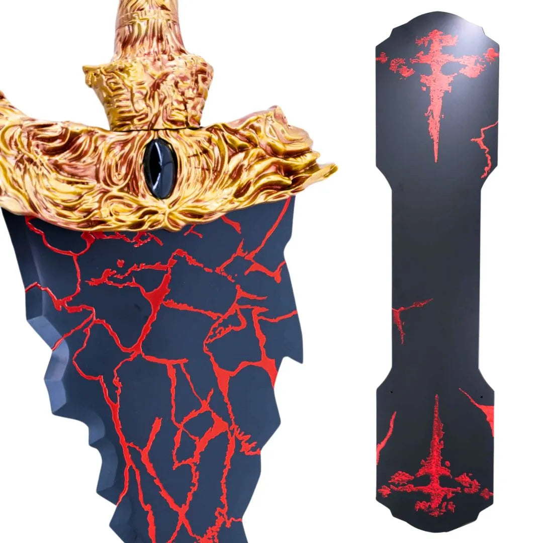 Espada Negra de Maliketh Réplica Decorativa Elden Ring