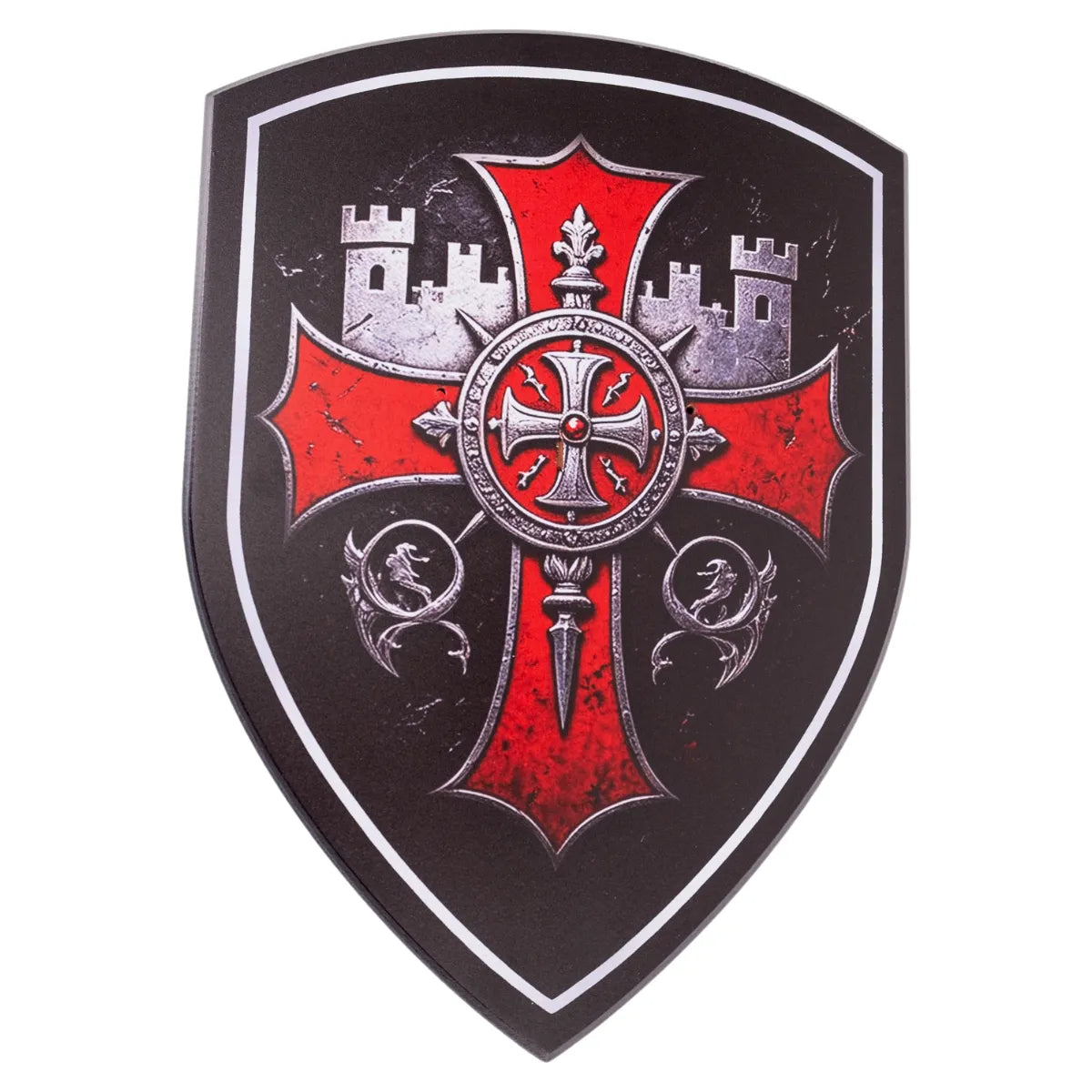Imagen de Espada Templaria con Sello y Lema de los Caballeros Templarios - parte de nuestra colección en Espadas y Más, sitio oficial.