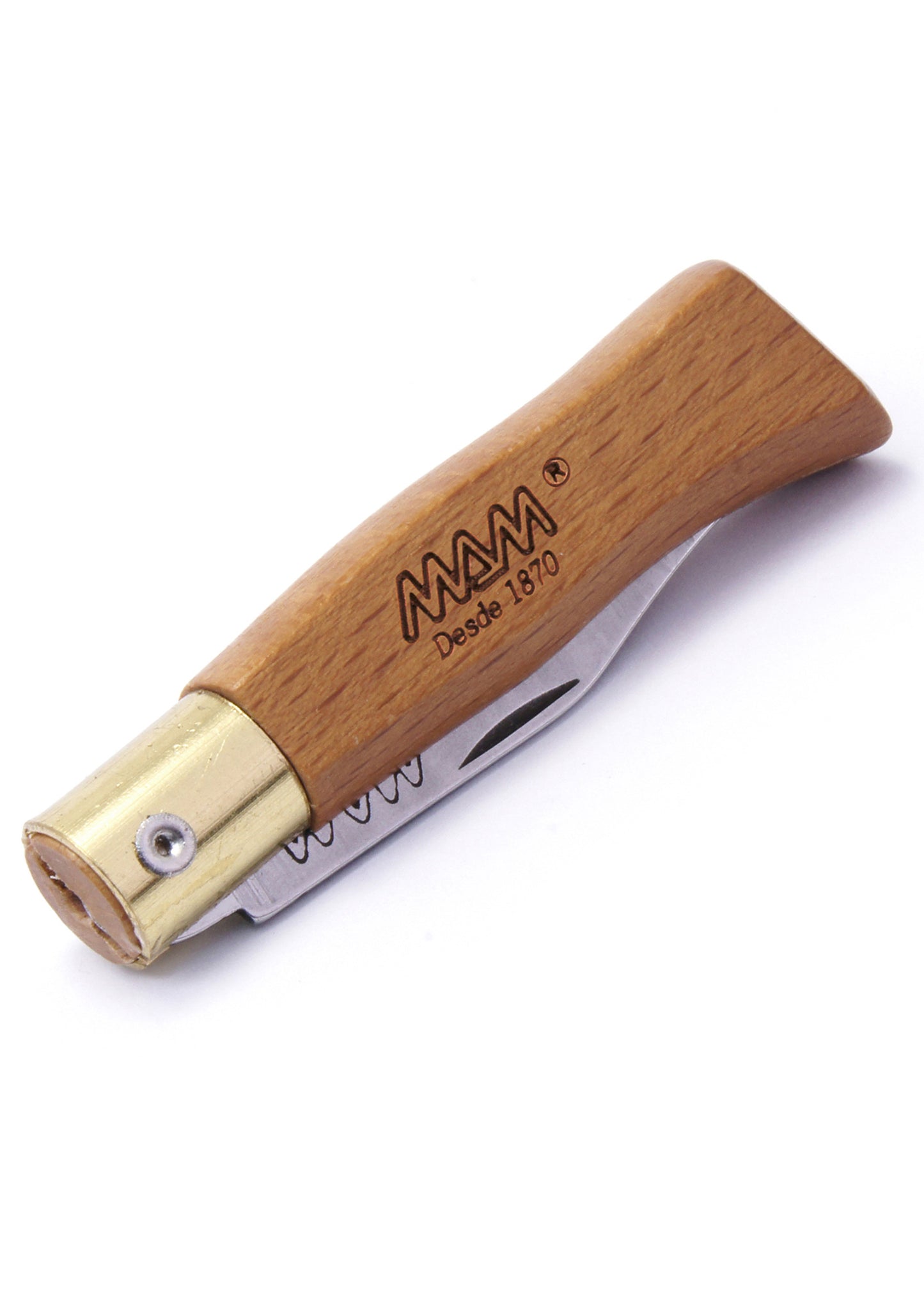 Spring loaded knife with sheath and key ring FI-2003