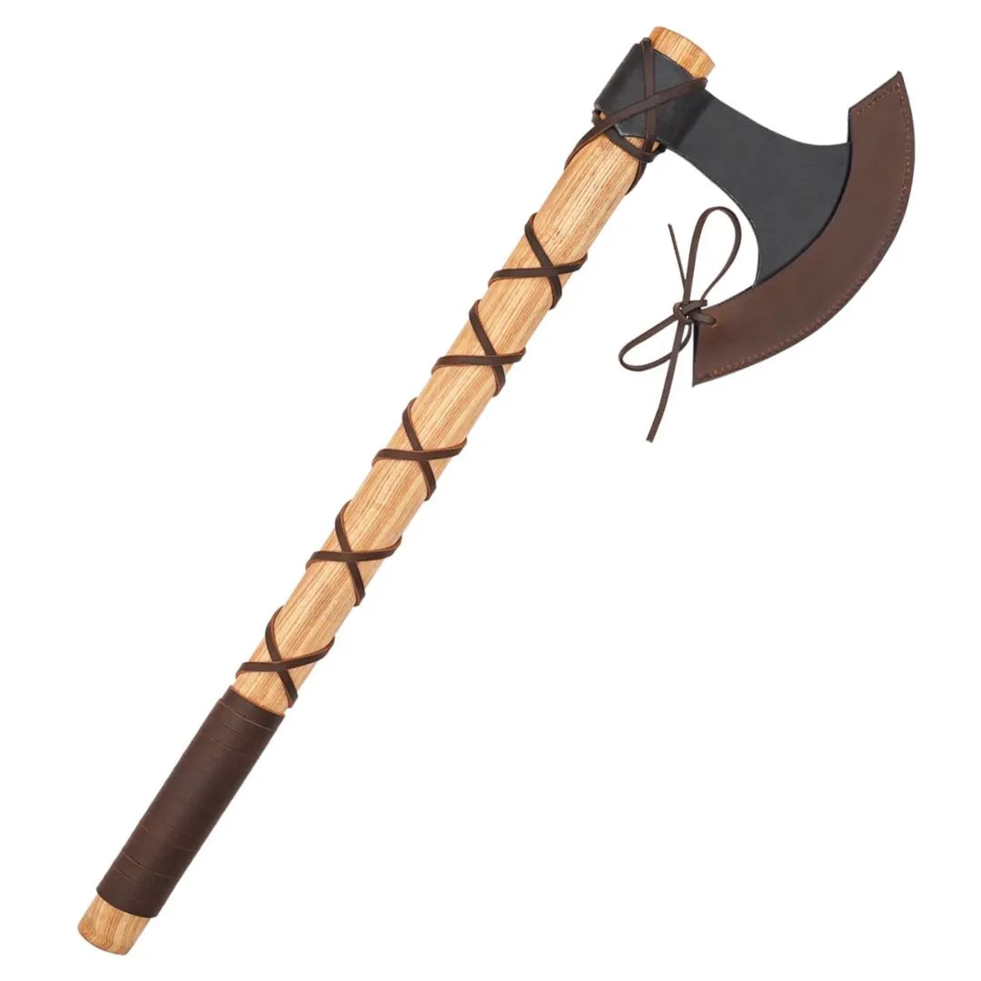 Hacha Vikinga - Acero al Carbono y Mango de Madera
