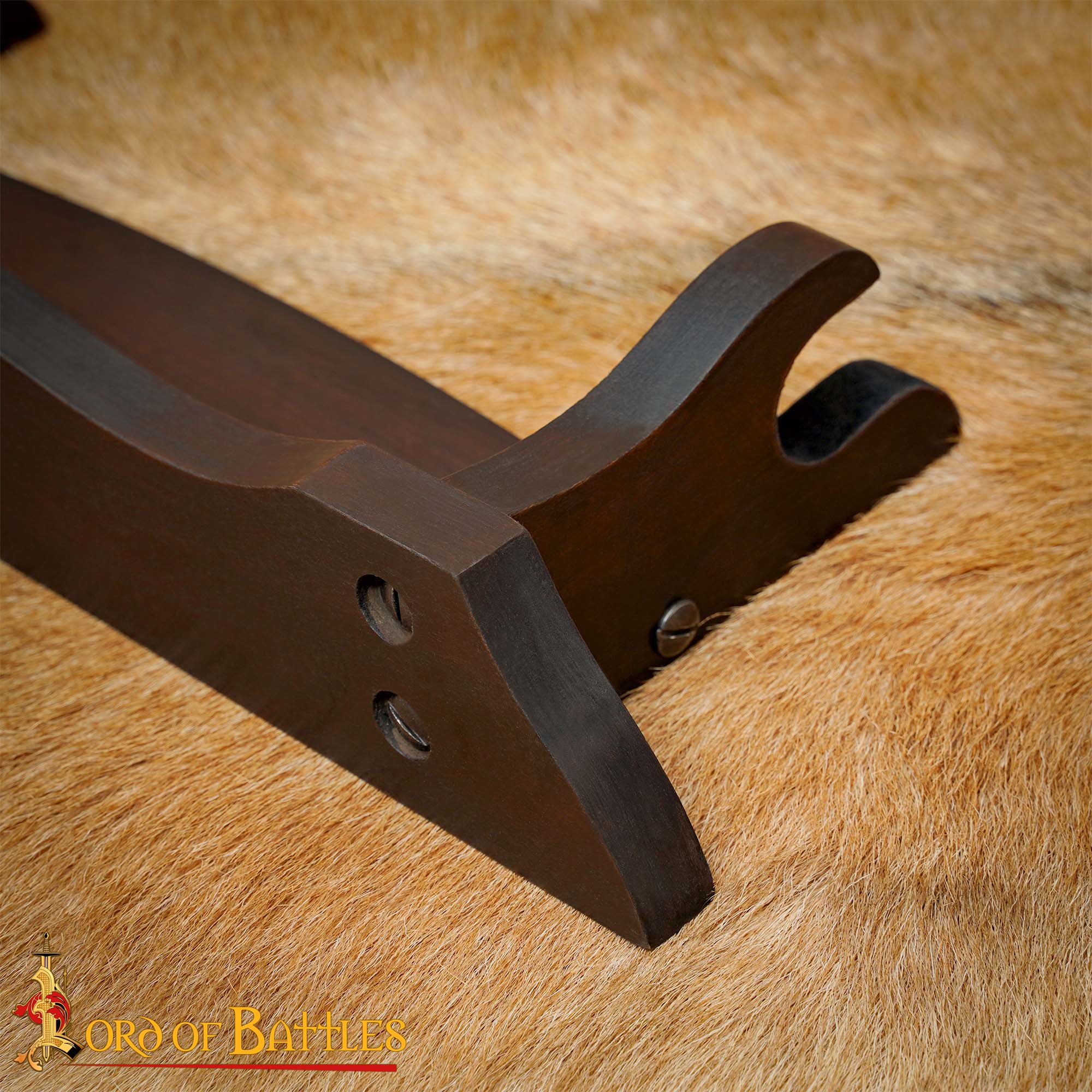 Expositor de Espadas de Madera de Un Nivel - Madera Maciza - Imagen 9