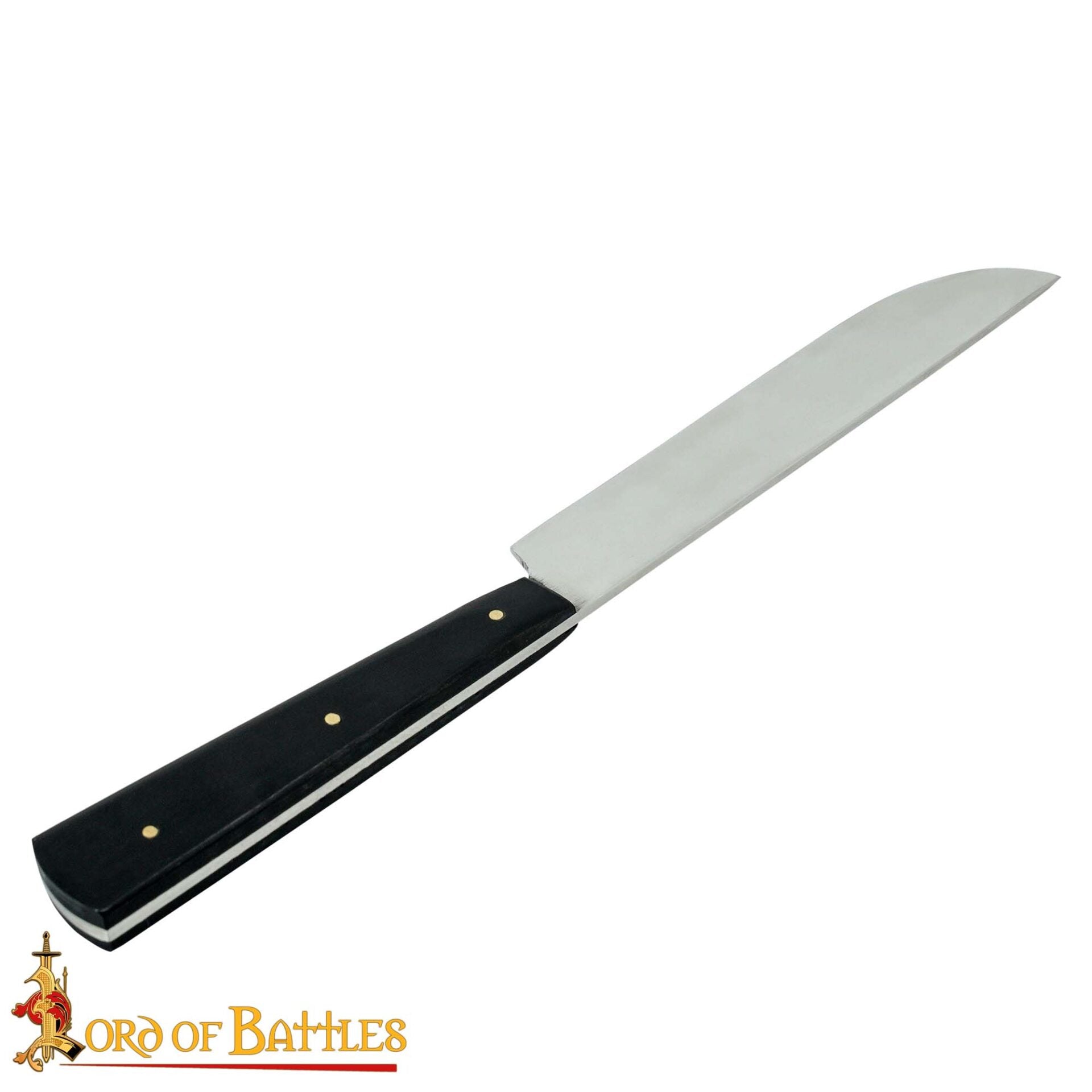 Cuchillo Medieval Artesanal de Acero Inoxidable con Mango de Cuerno de Buey - Imagen 4