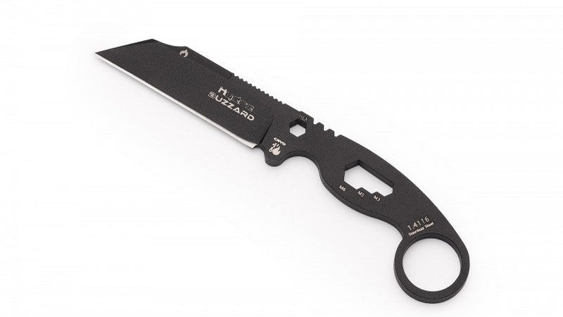 Faca de abutre preto Buzzard HK-01BKSBL