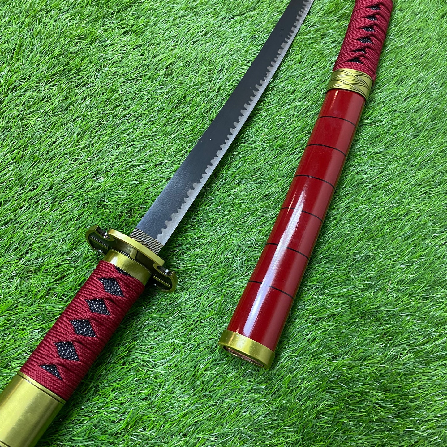 Katana Sandai Kitetsu Roronoa Zoro One Piece Decorative High-End W/Defects N107