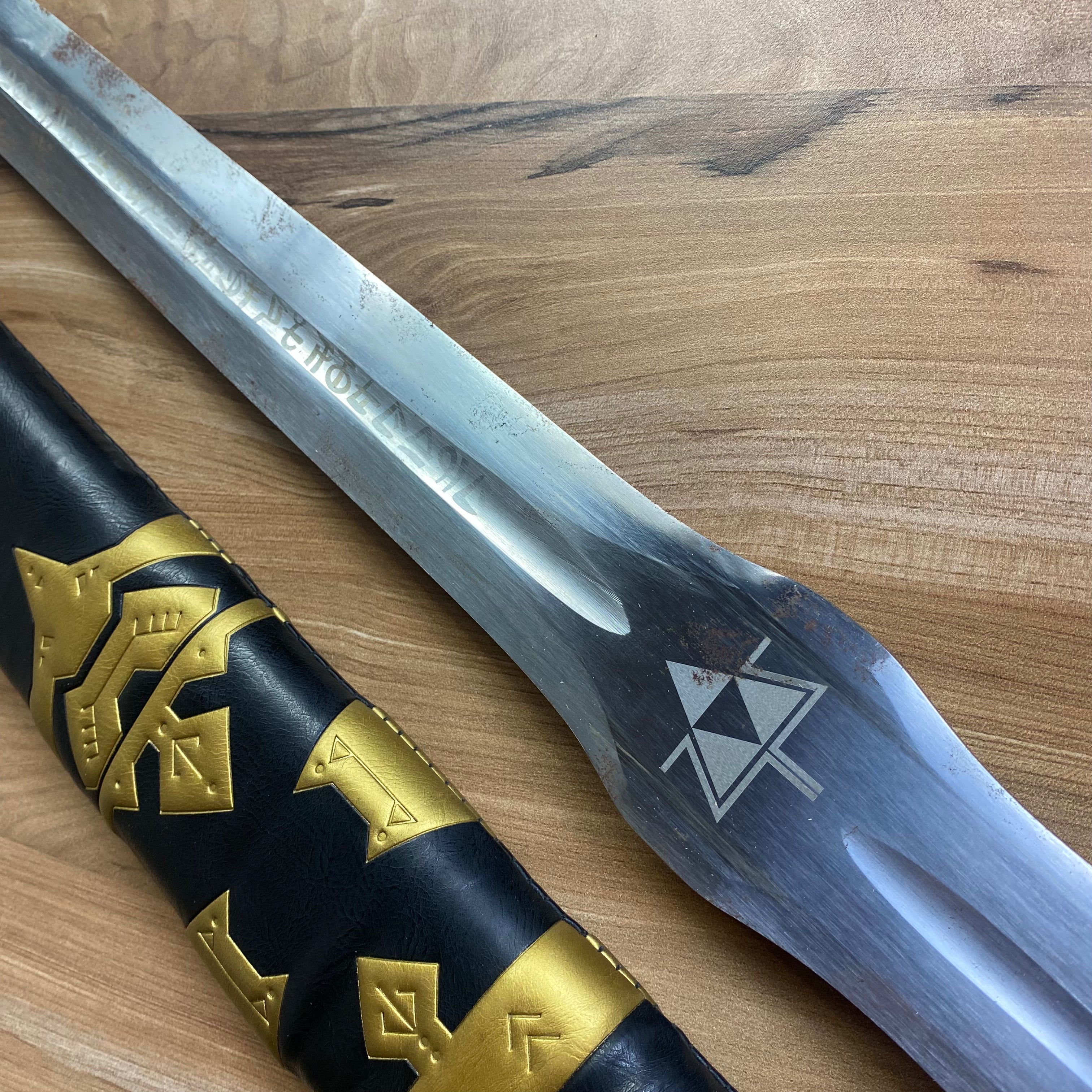 Espada maestra de Link de Zelda Version Negra C/Defectos N50