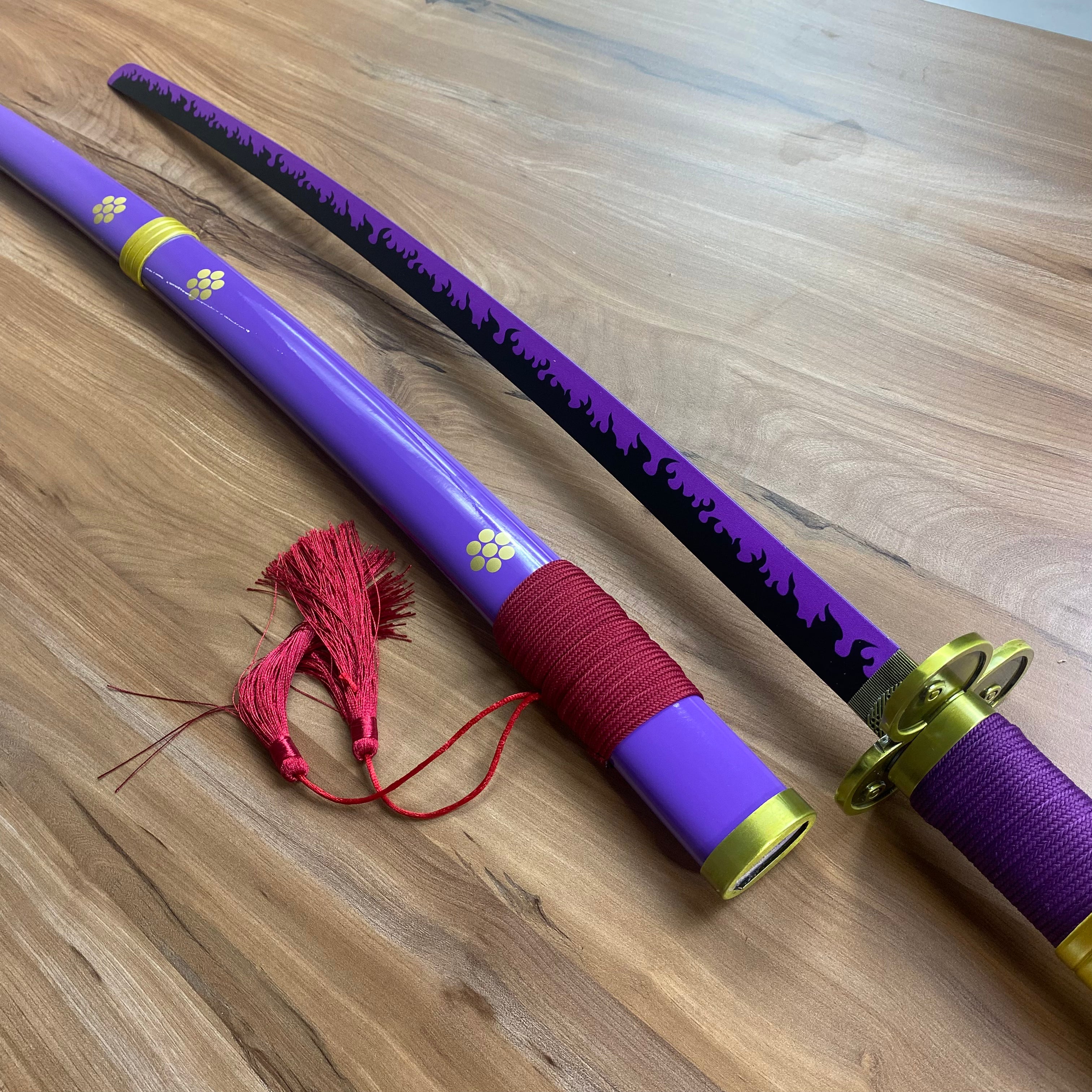 Katana Enma Morada de Zoro One Piece C/Defectos N60