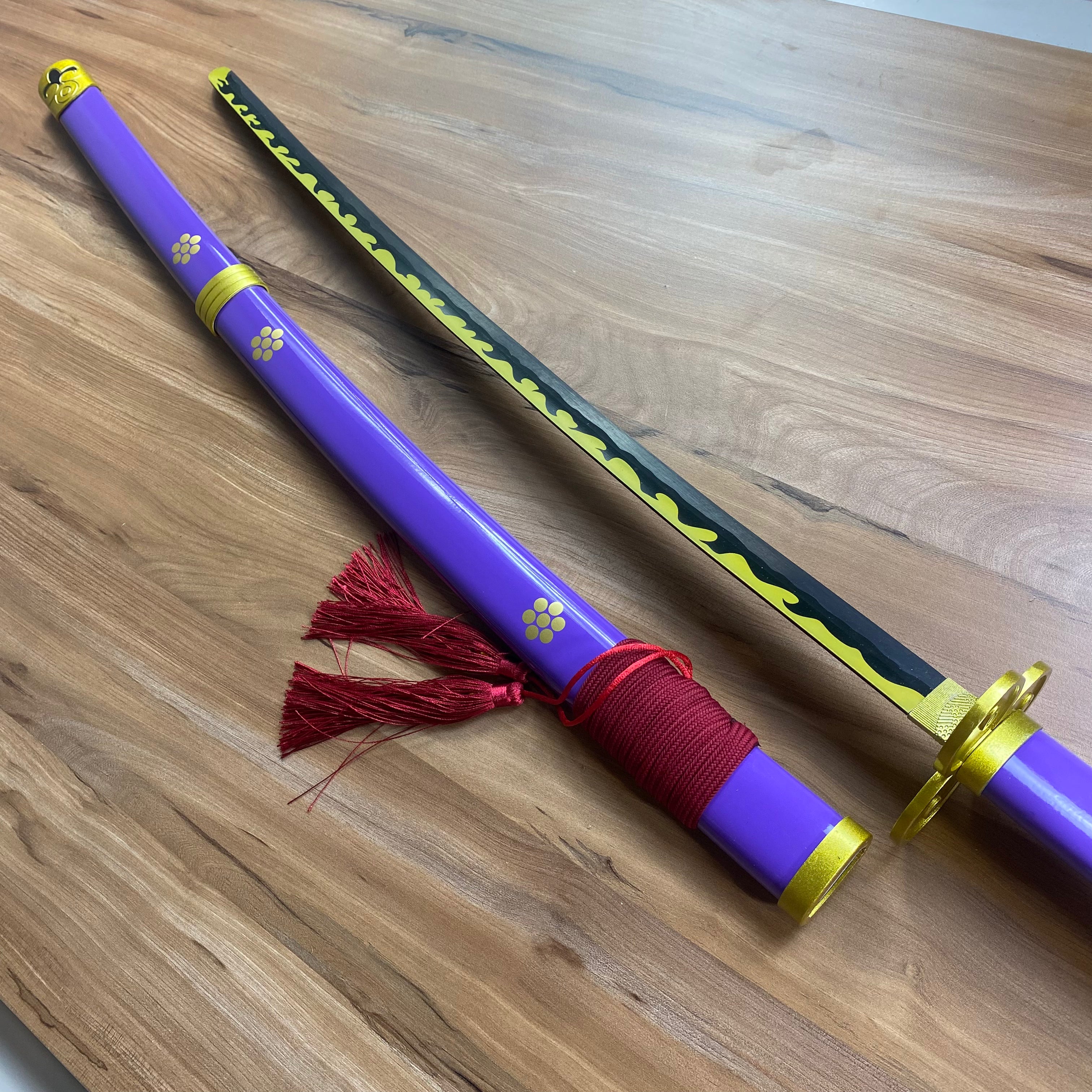 Katana Enma de Zoro de One Piece hoja verde C/Defectos N62