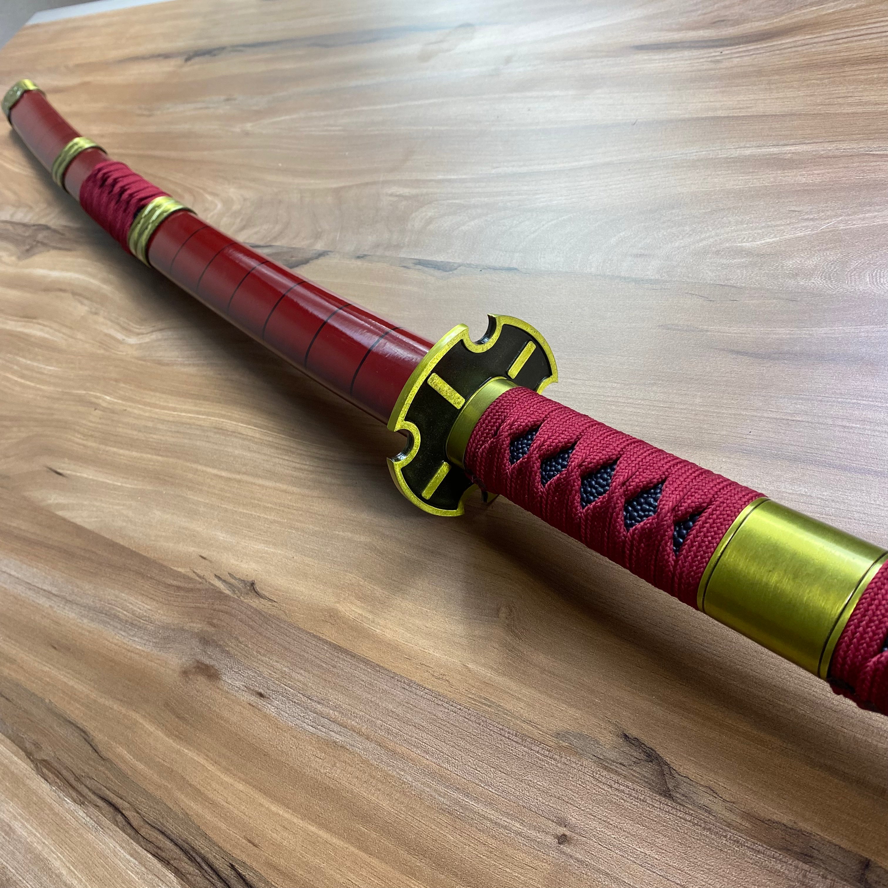 Katana Sandai Kitetsu Roronoa Zoro One Piece Decorativa Gama Alta C/Defectos N68