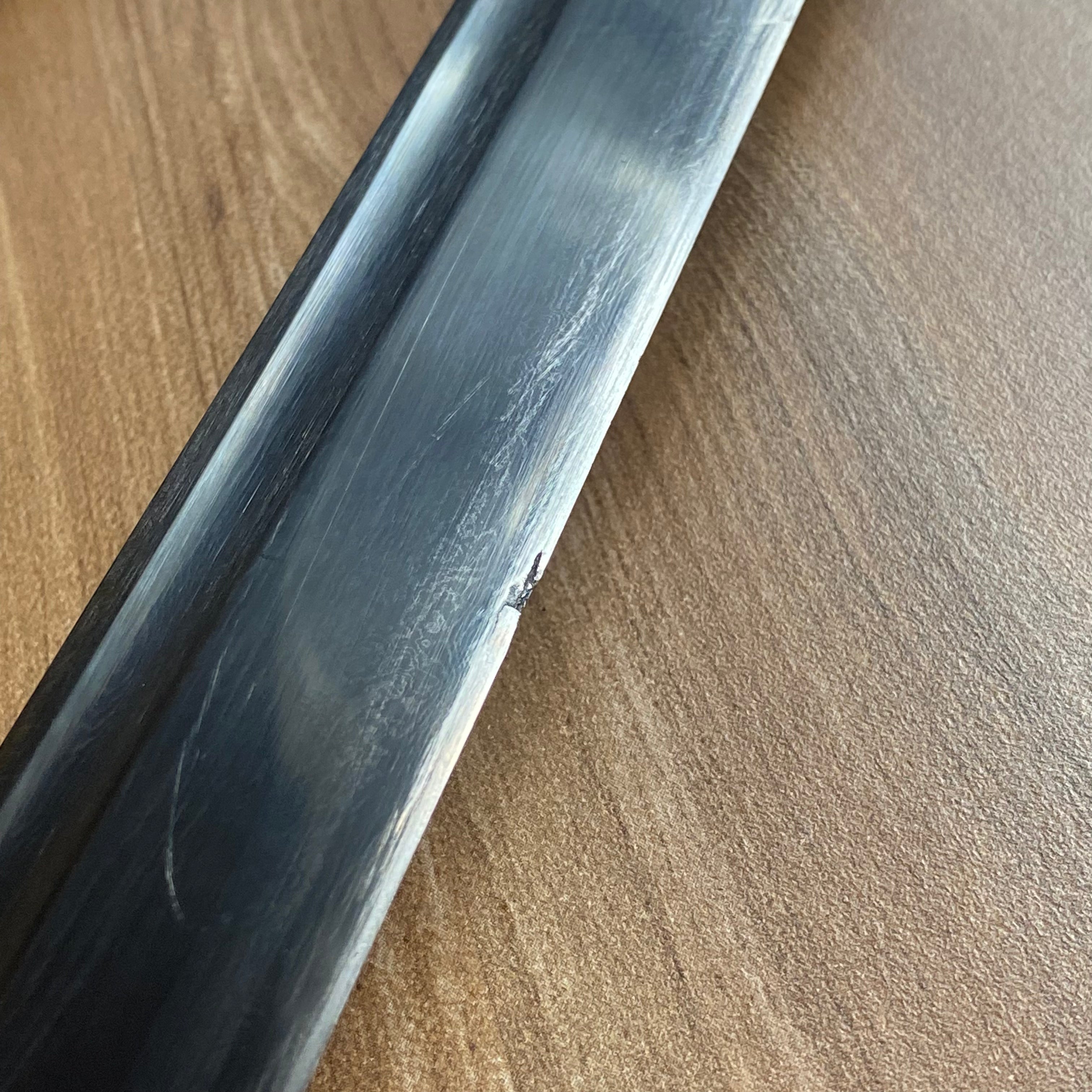 Ninjato Funcional Afilado – Acero de Damasco Negro C/Defectos n78