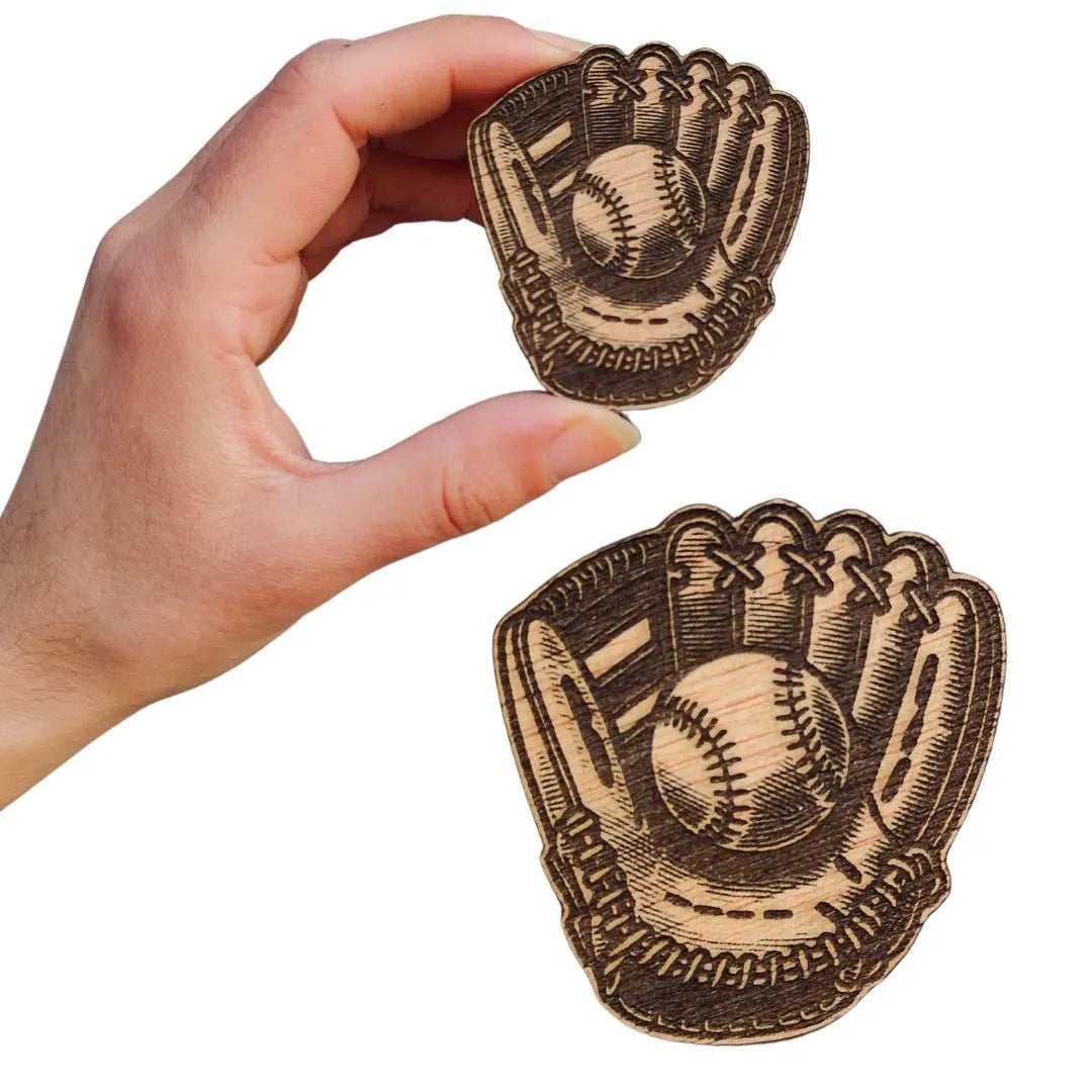 Baseball Glove Magnet with Ball