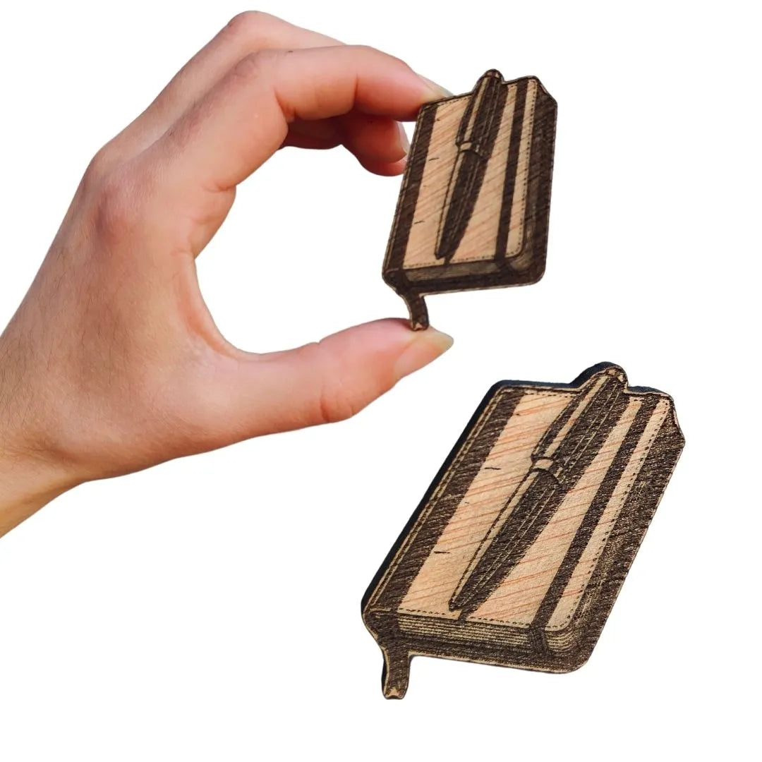 Livro magnético com caneta