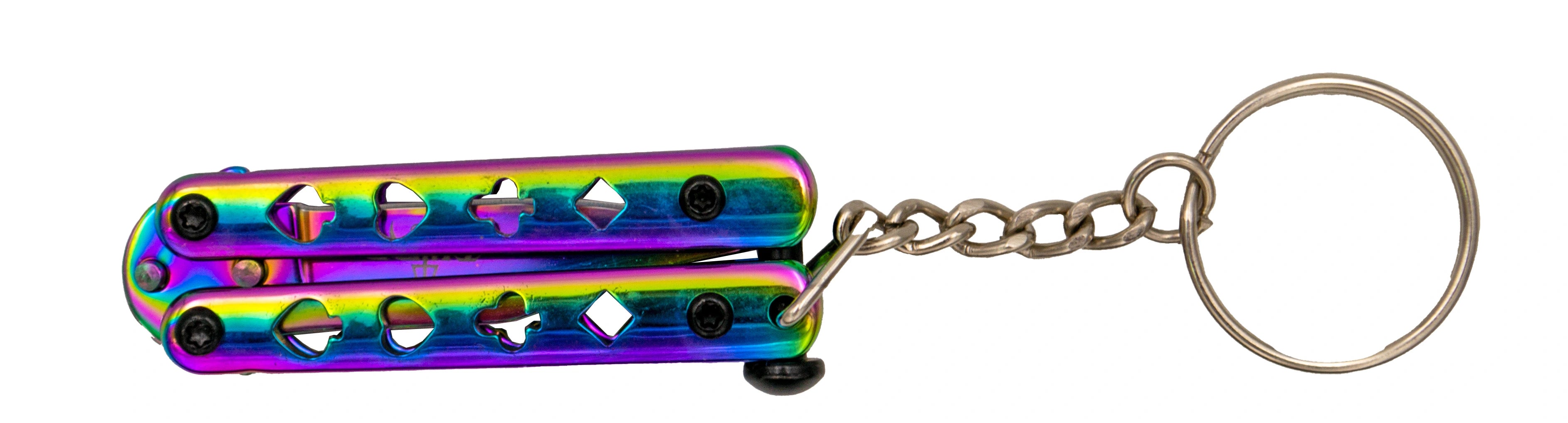 Imagen de Navaja LLavero de Mariposa - Punta Drop Point - Variedad de Acabados parte de nuestra colección en Espadas y más, sitio oficial.