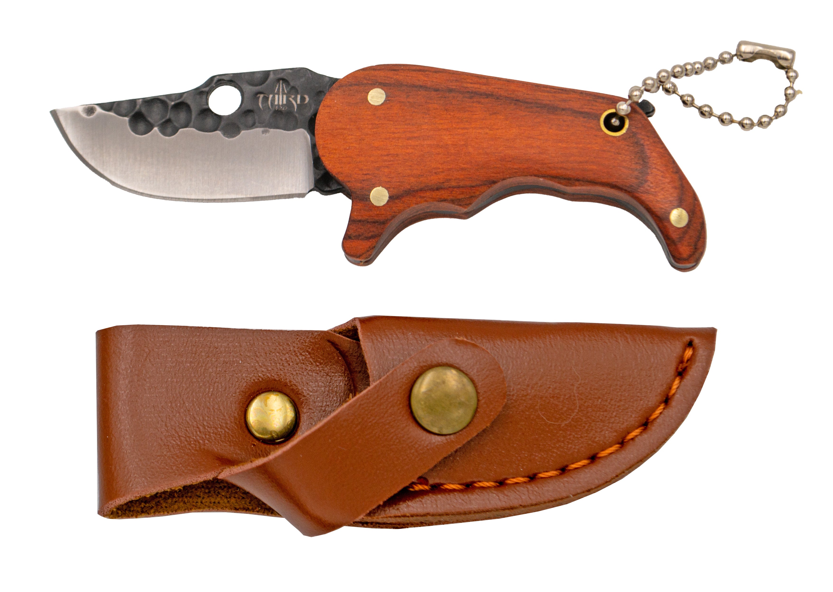 Imagen de Cuchillo Third K2484 Acero 420 Y Mango Pakkawood Con Funda parte de nuestra colección en Espadas y más, sitio oficial.