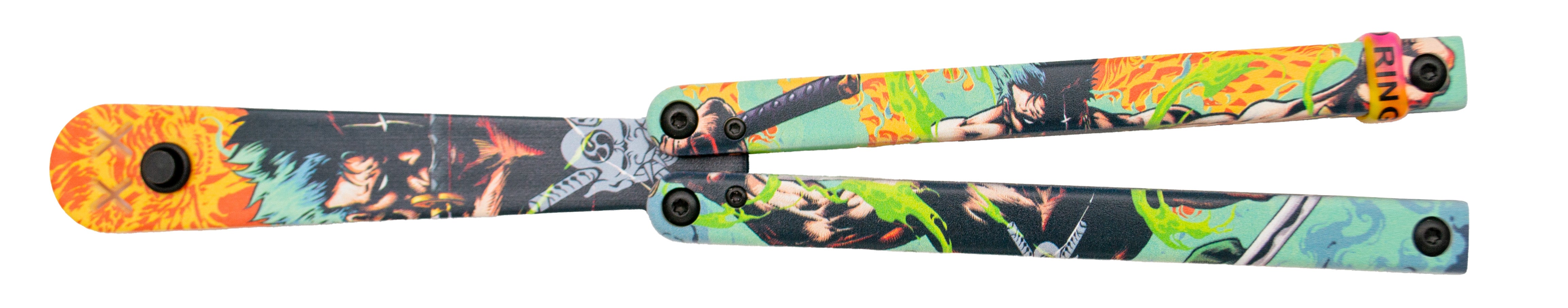 Third Practice Zoro One Piece Plastic Blade 11cm Fan Knife