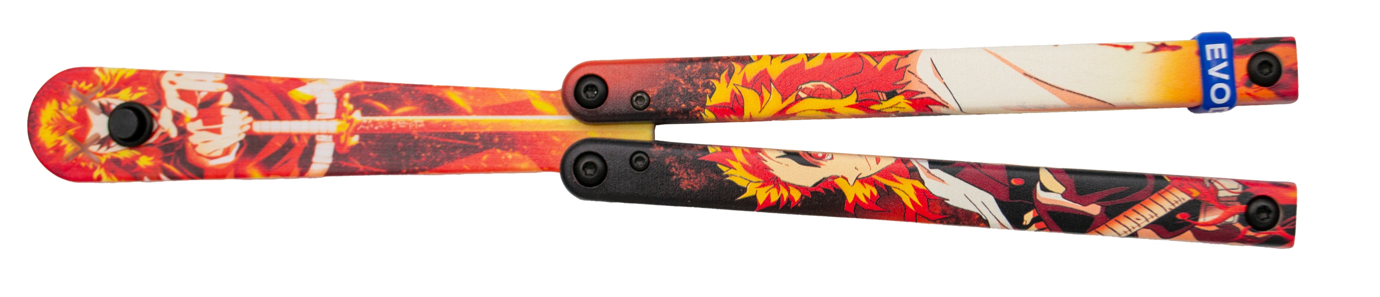 Rengoku Demon Slayer Third Practice Fan Knife Plastic Blade 11 cm