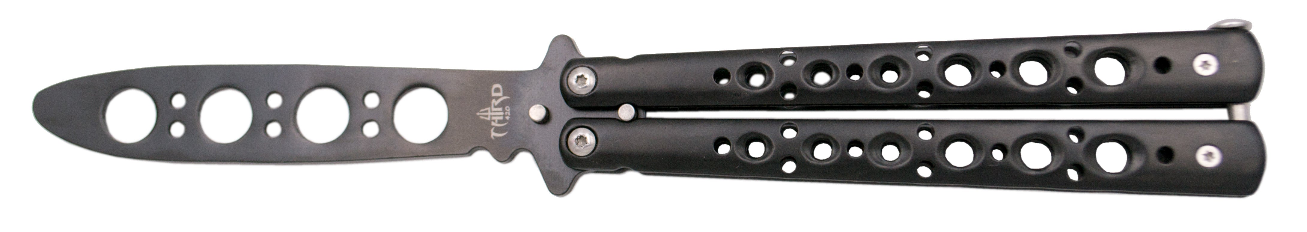 Navaja De Práctica Third K3102n Acero Negro Perforado